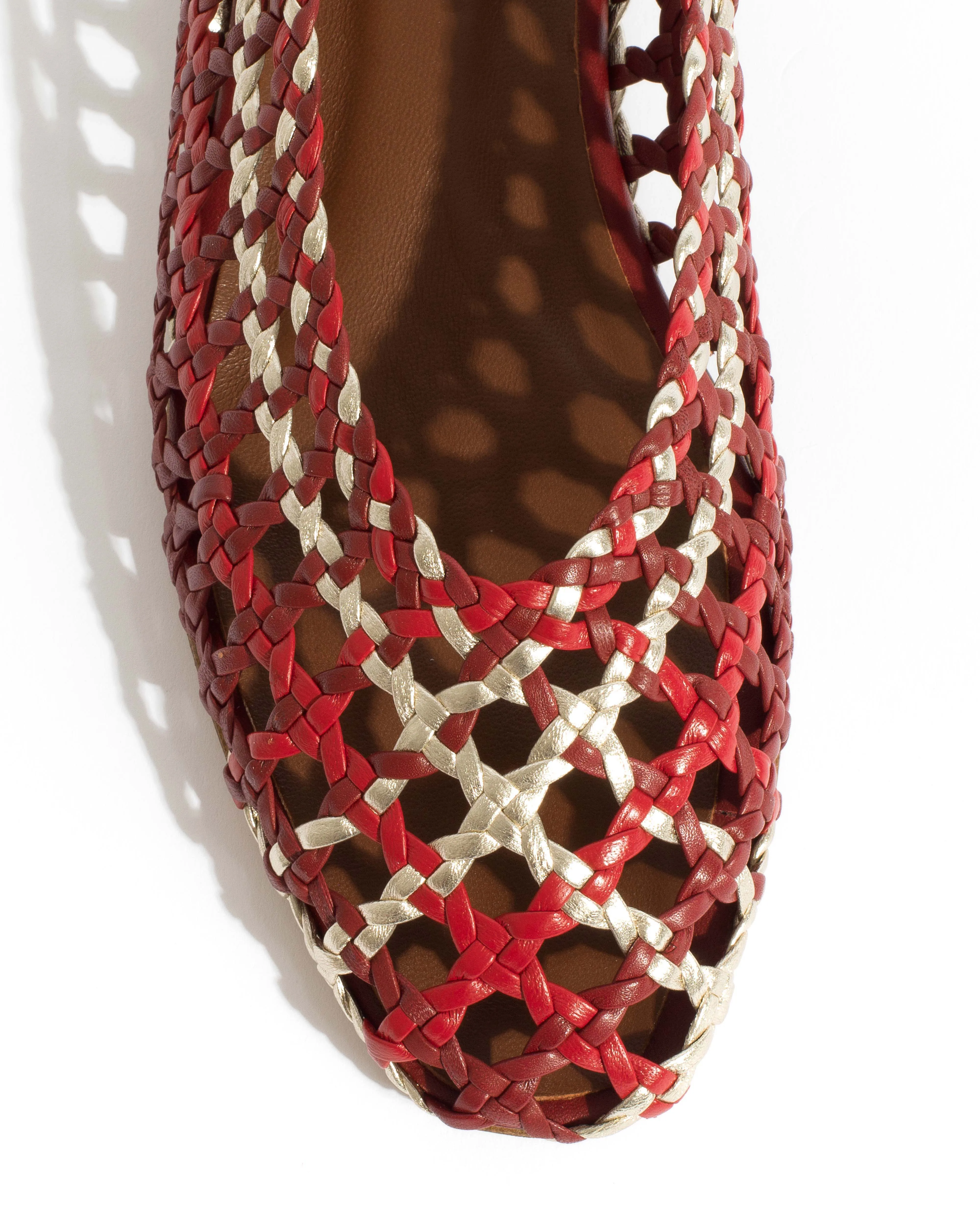 Sessi 10 Hand-braided leather Pomegranate mix sold by Anonymous Copenhagen product image thumbnail 5