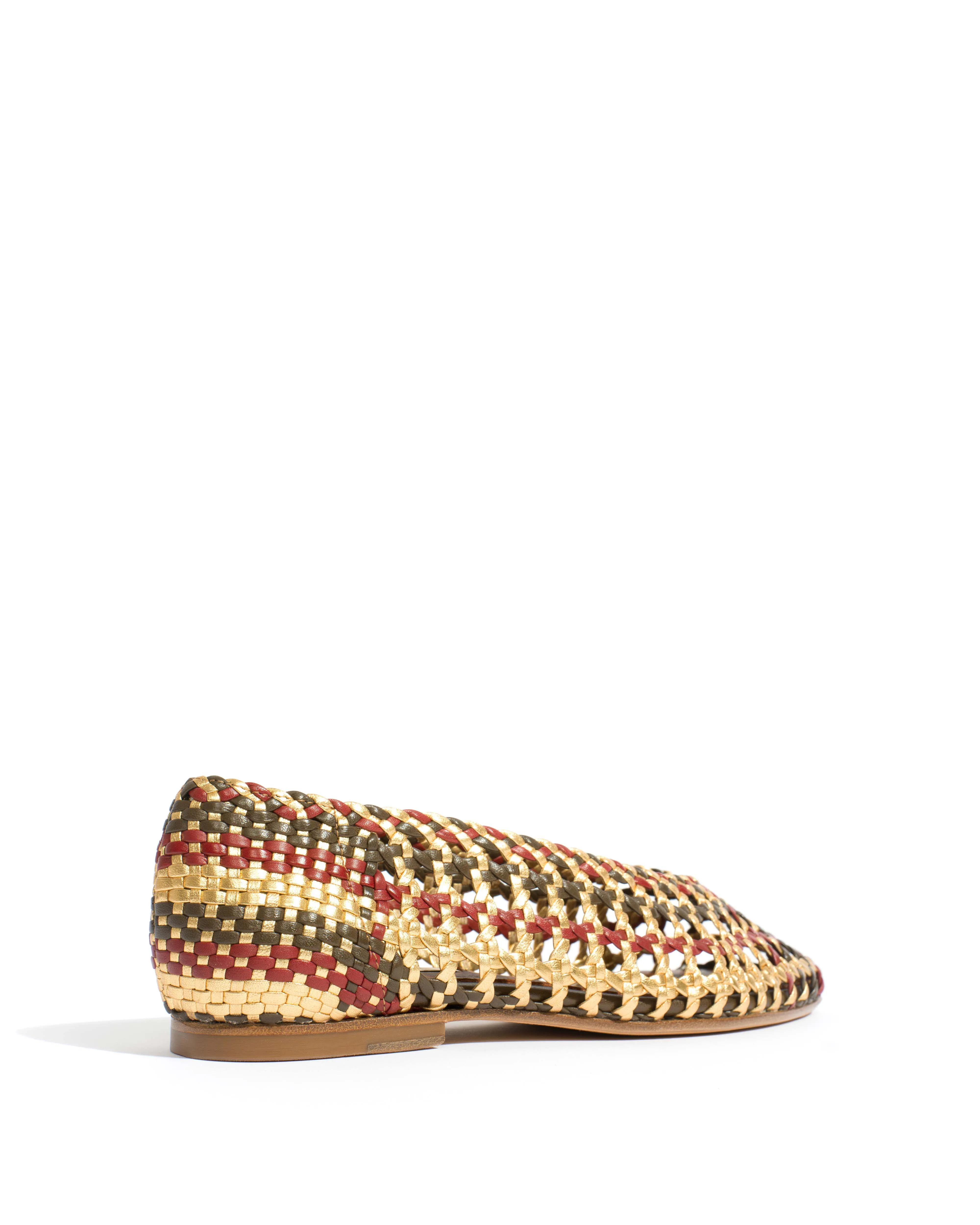 Sessi 10 Hand-braided leather Olive green mix sold by Anonymous Copenhagen product image thumbnail 3