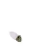 Tulip shoe clip Antique satin Olive green sold by Anonymous Copenhagen