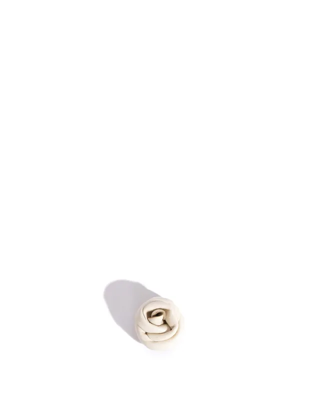 Rose shoe clip Shiny lamb White sand sold by Anonymous Copenhagen