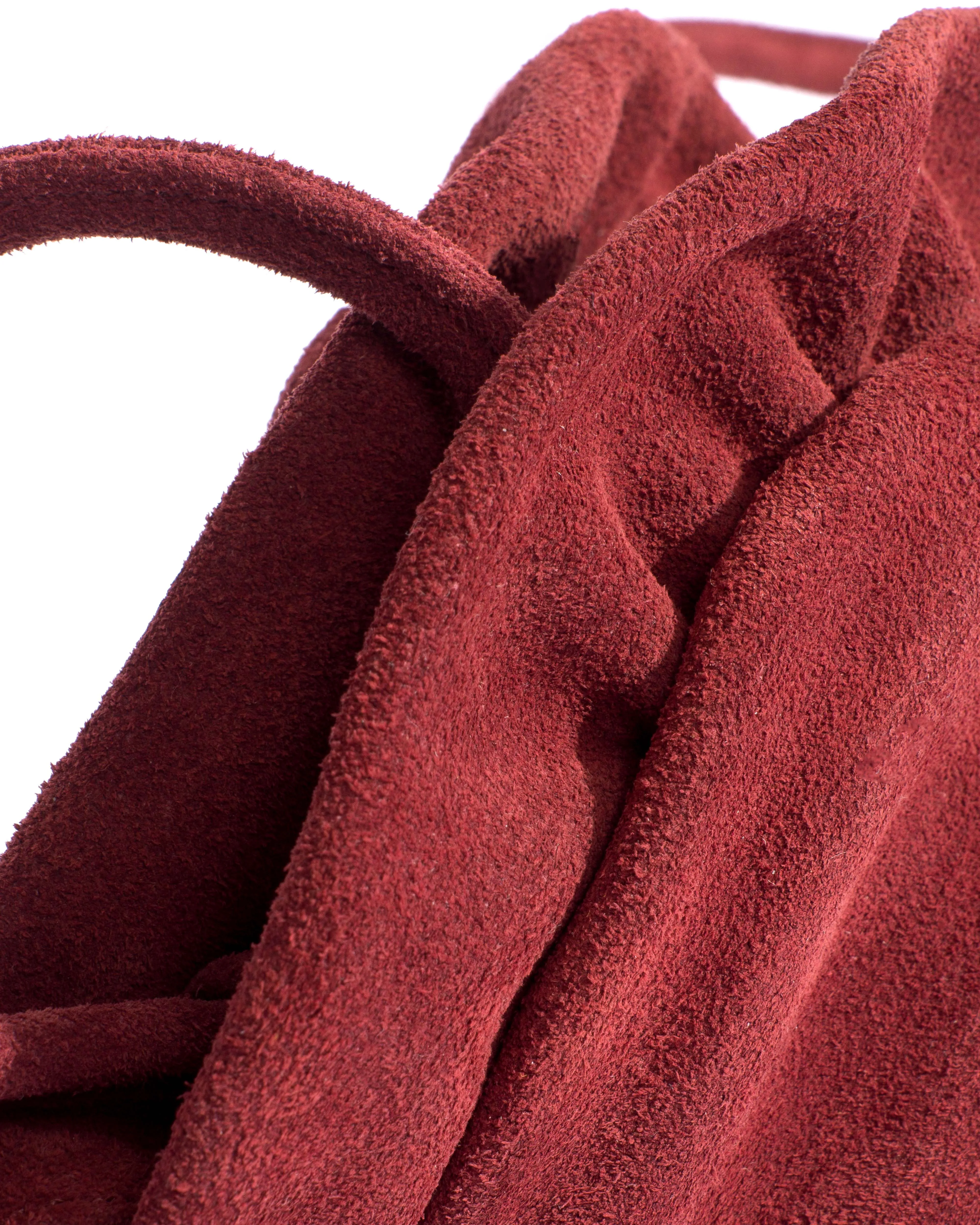 Zally heart bag Calf suede Pomegranate sold by Anonymous Copenhagen product image thumbnail 5