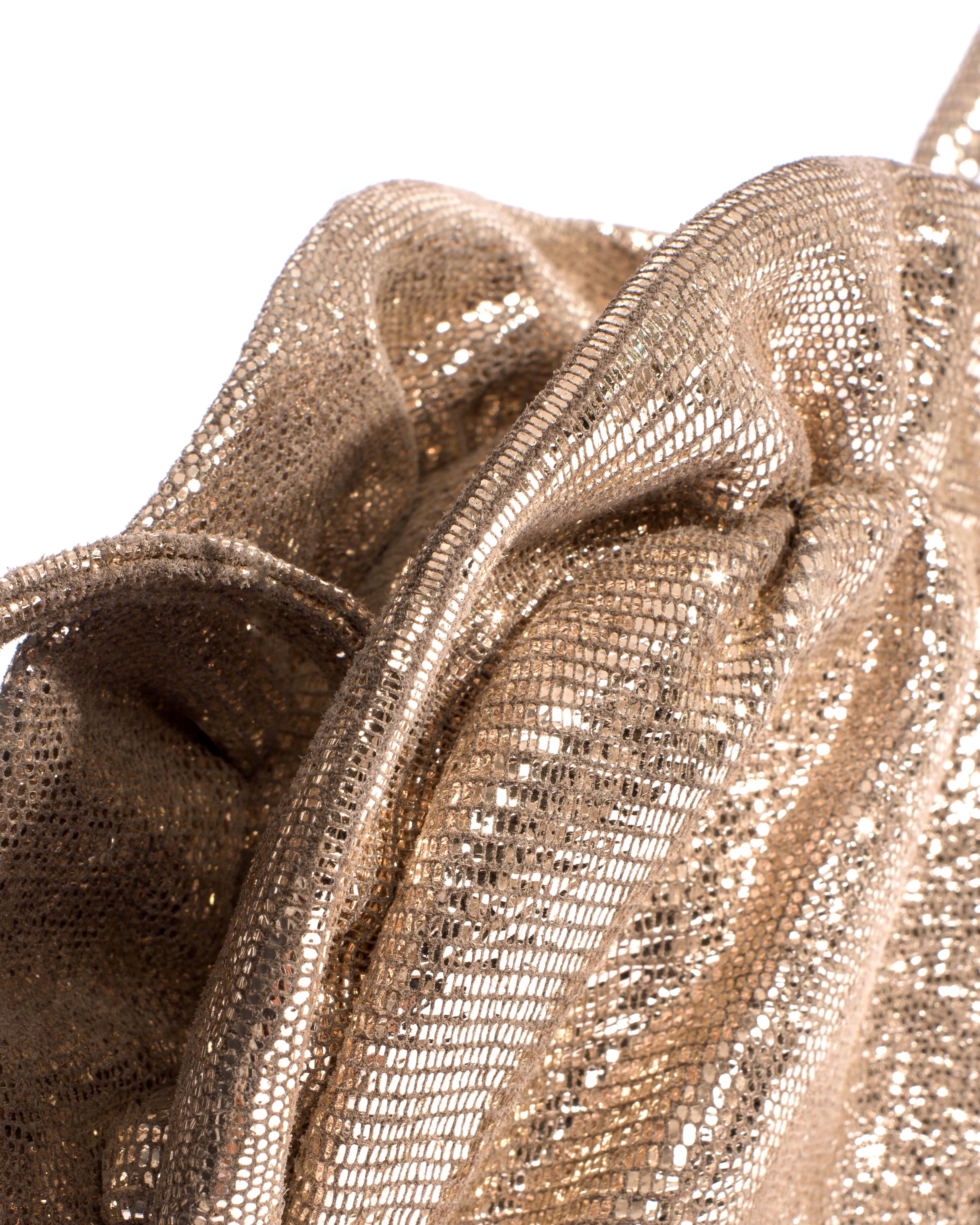 Zally heart bag Lizard metallic goat Vintage champagne sold by Anonymous Copenhagen product image thumbnail 5