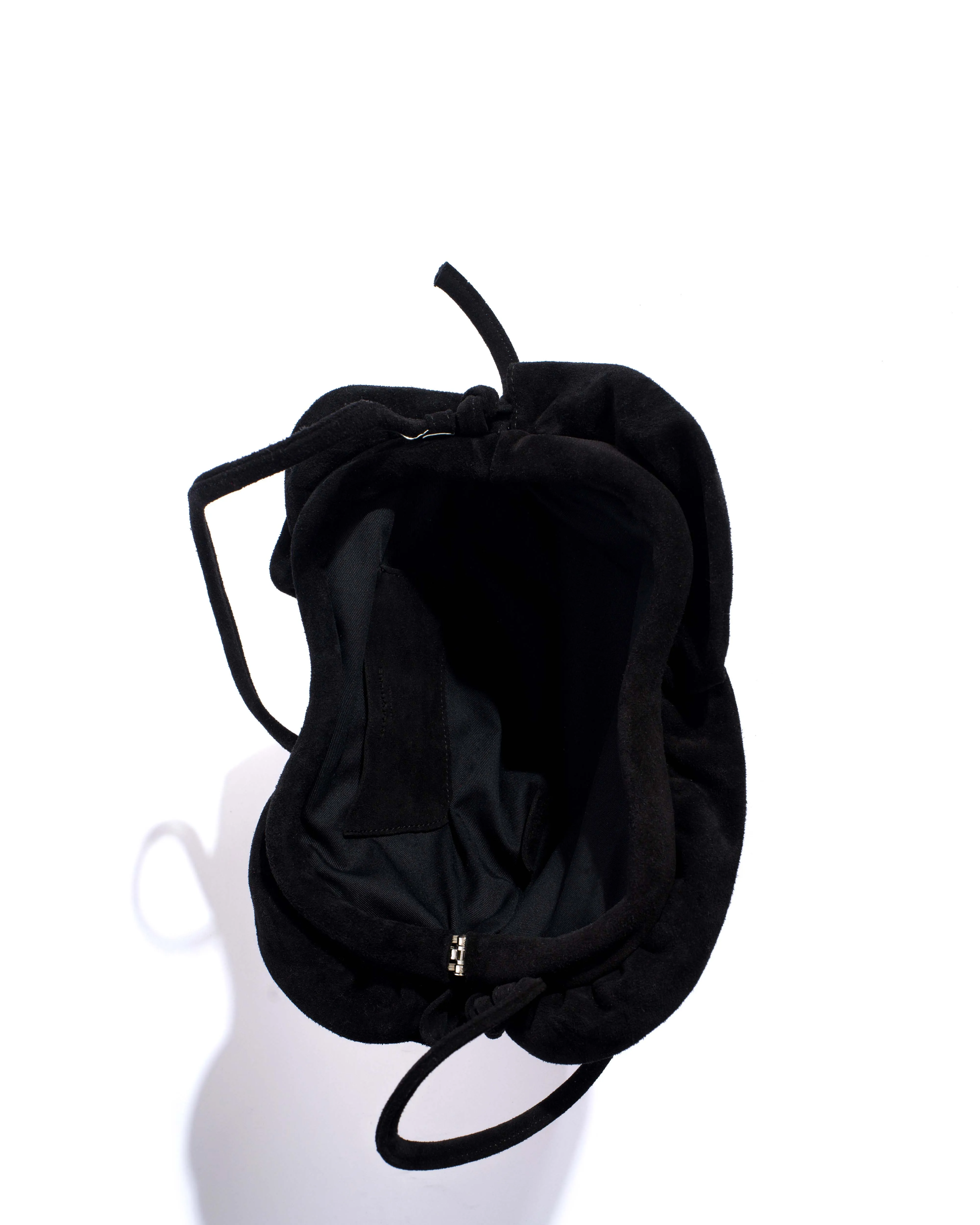 Zally heart bag Calf suede Black sold by Anonymous Copenhagen product image thumbnail 3