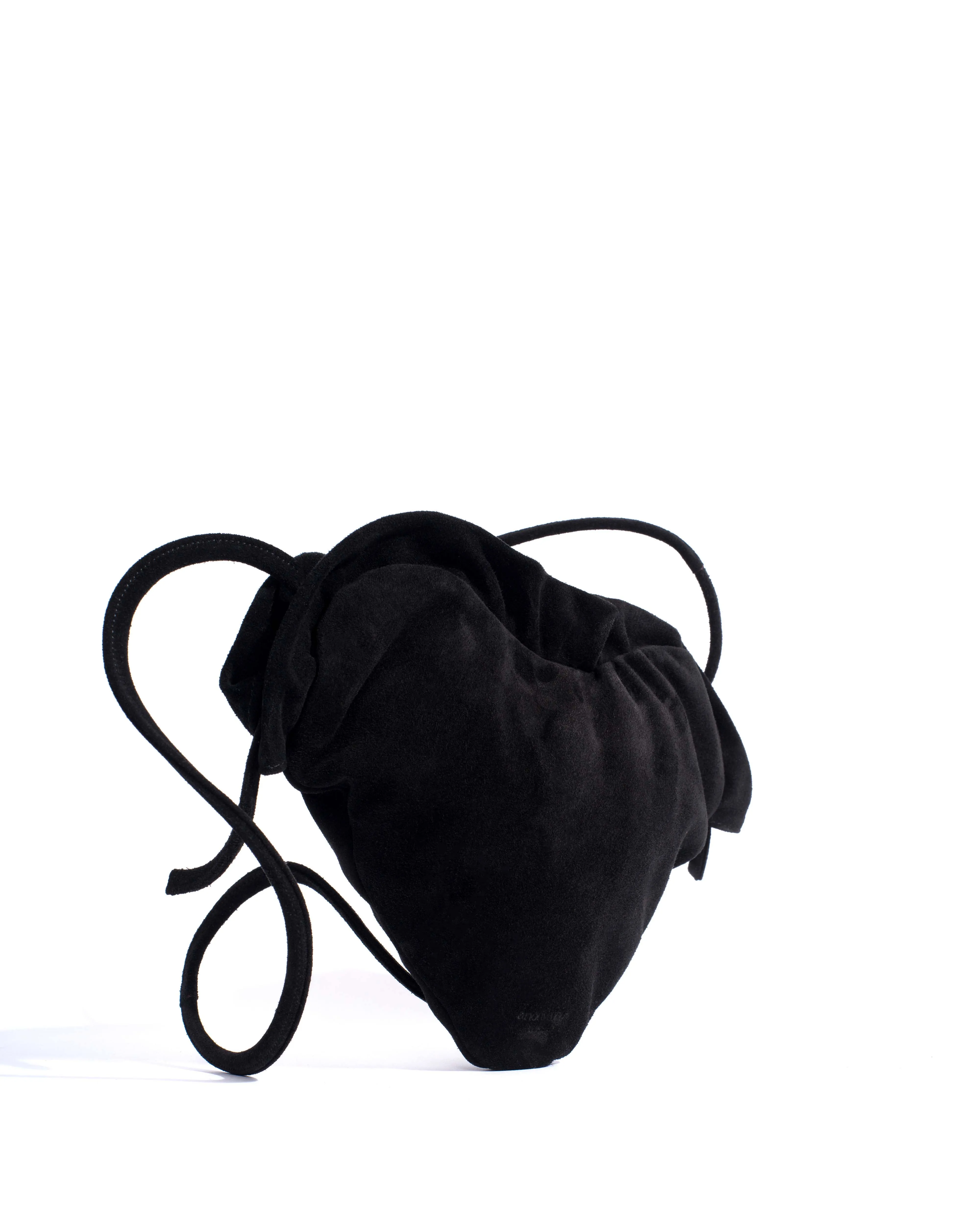 Zally heart bag Calf suede Black sold by Anonymous Copenhagen product image thumbnail 2