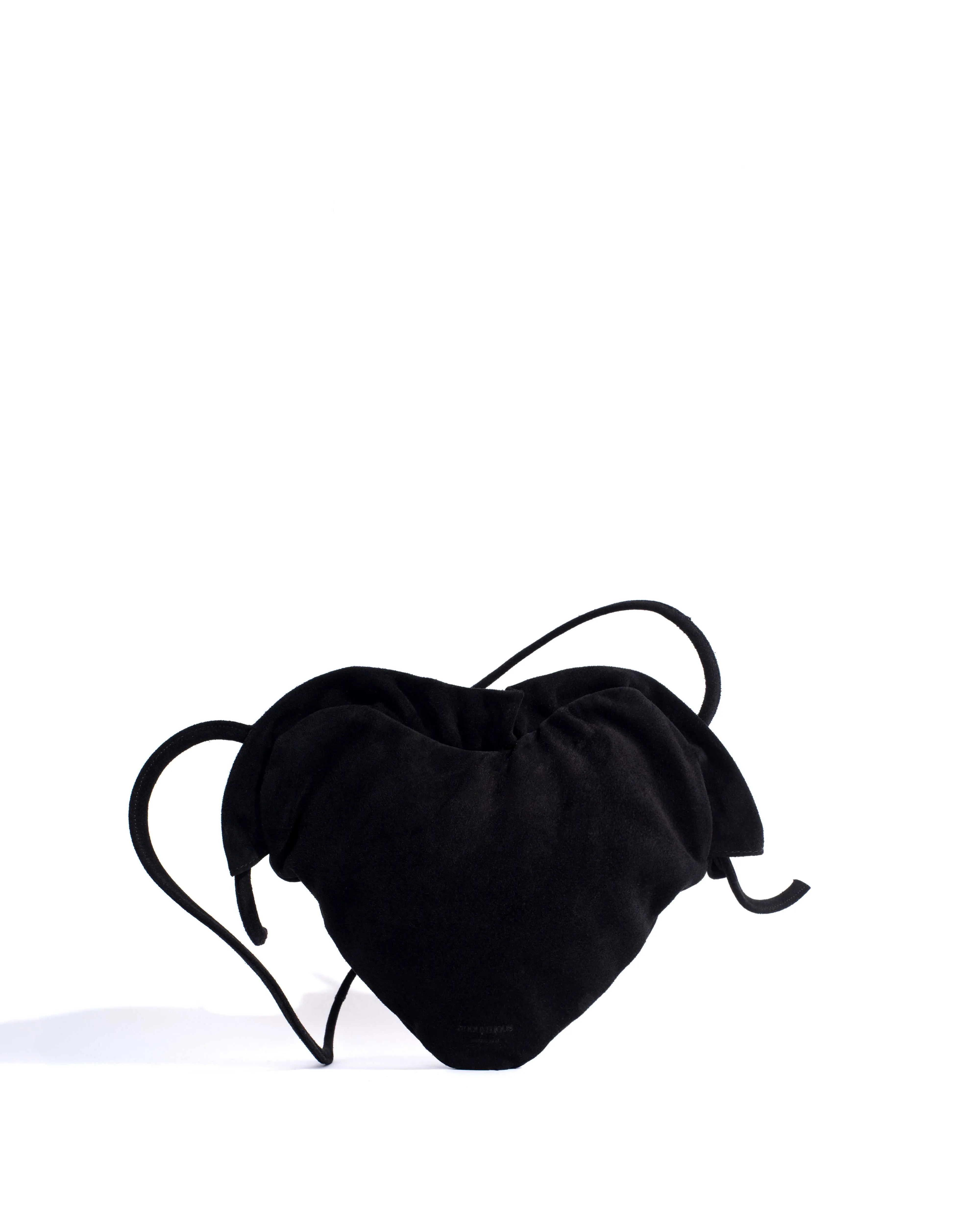 Zally heart bag Calf suede Black sold by Anonymous Copenhagen