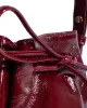 Kacey petite bucket bag Crinkled polished goat Pomegranate sold by Anonymous Copenhagen