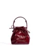 Kacey petite bucket bag Crinkled polished goat Pomegranate sold by Anonymous Copenhagen