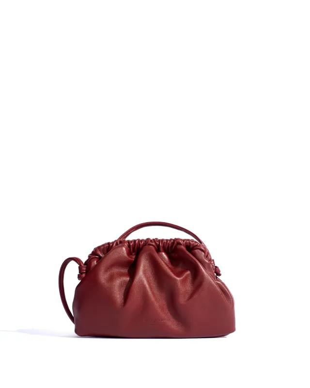 Hally petite cloud bag Shiny lamb Pomegranate made by Anonymous Copenhagen