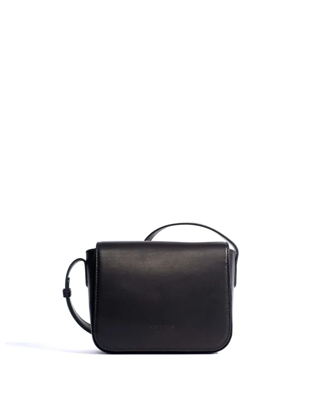 Sicha interlace crossover bag Shiny lamb Black sold by Anonymous Copenhagen