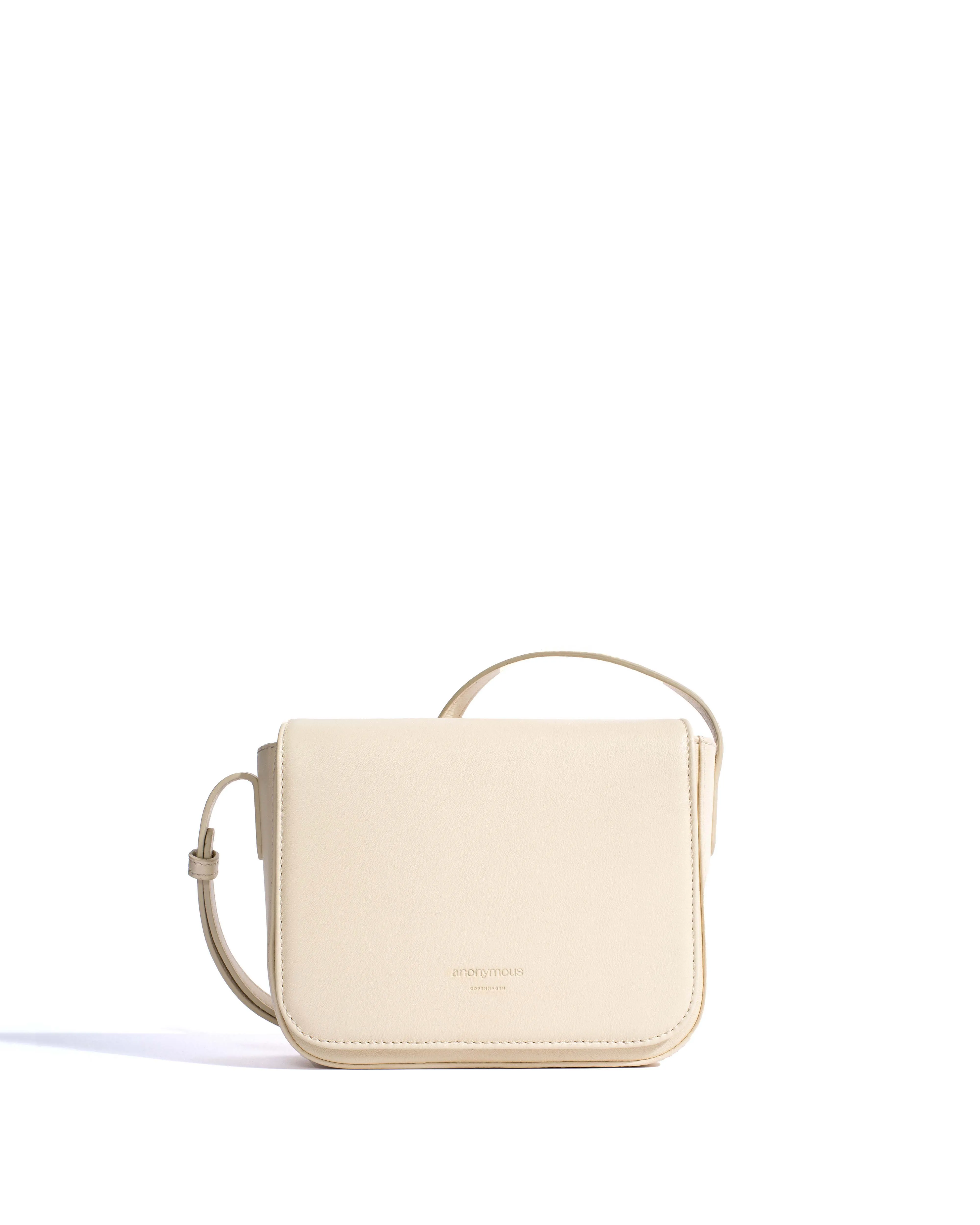 Sicha interlace crossover bag Shiny lamb White sand sold by Anonymous Copenhagen