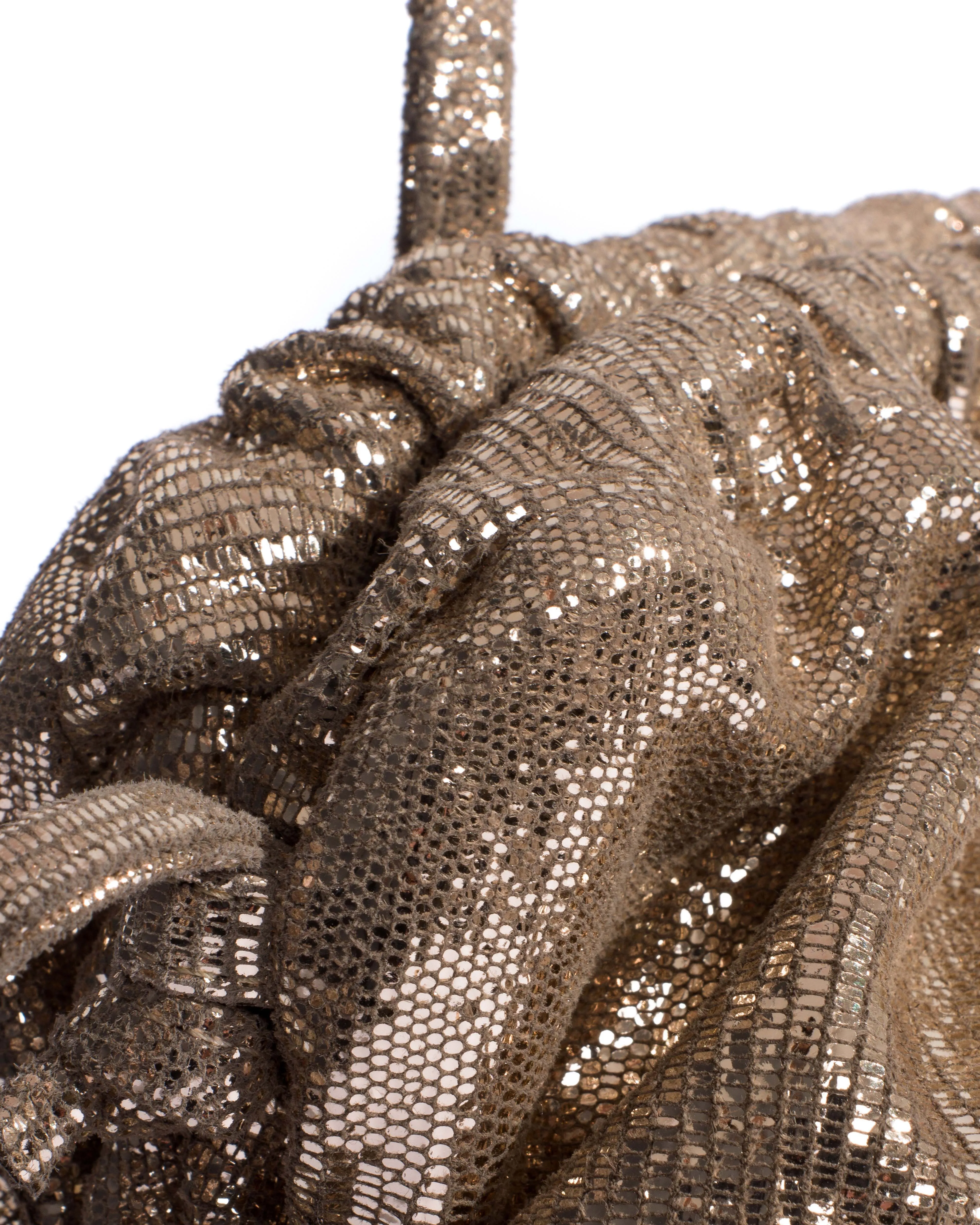 Hally grand cloud bag Lizard metallic goat Vintage champagne sold by Anonymous Copenhagen product image thumbnail 4