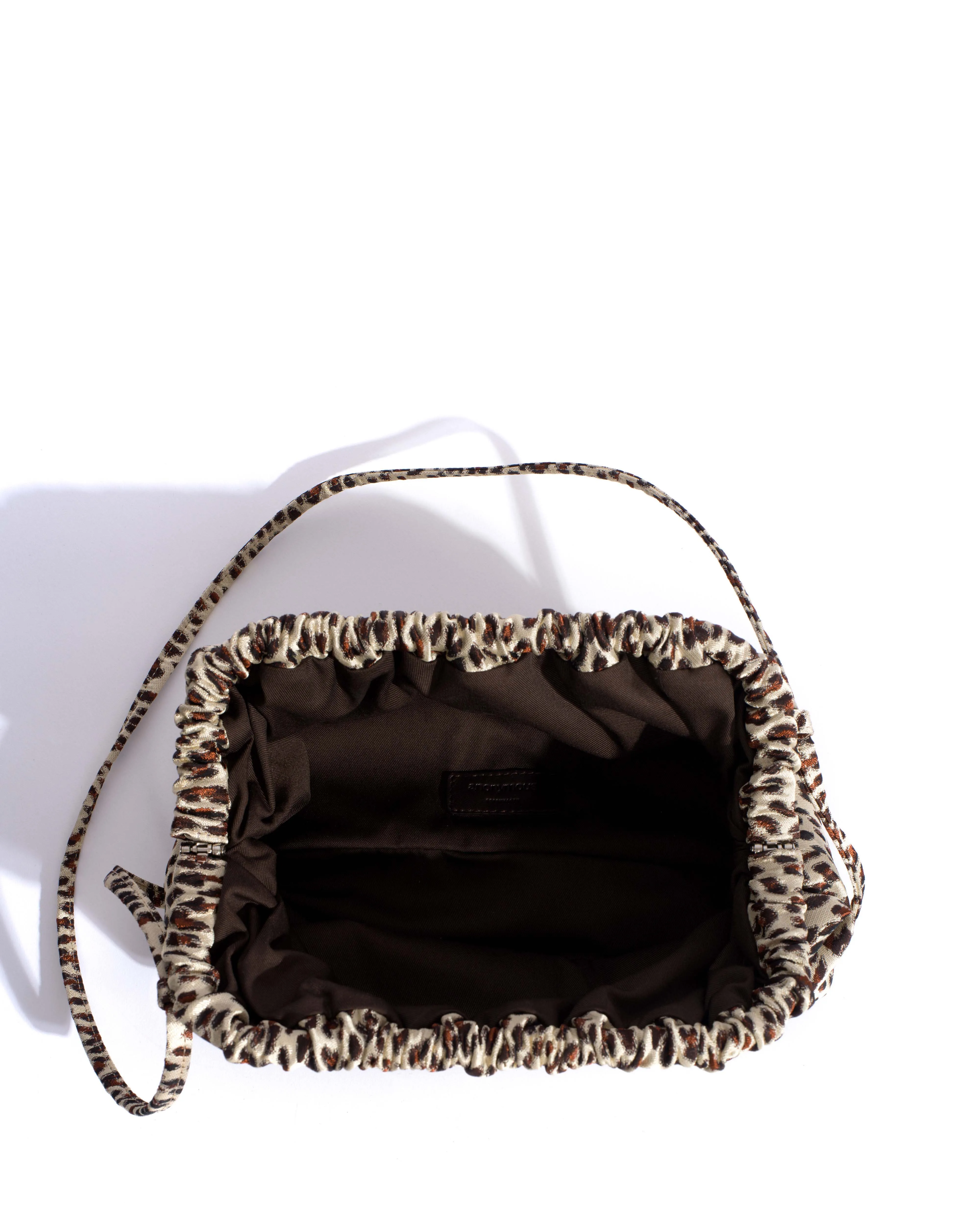 Hally grand cloud bag Vintage satin print Leopard sold by Anonymous Copenhagen product image thumbnail 3