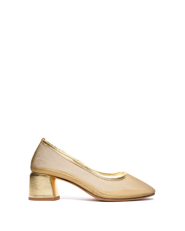 Sacha 40 mesh Metallic goat & mesh Gold sold by Anonymous Copenhagen