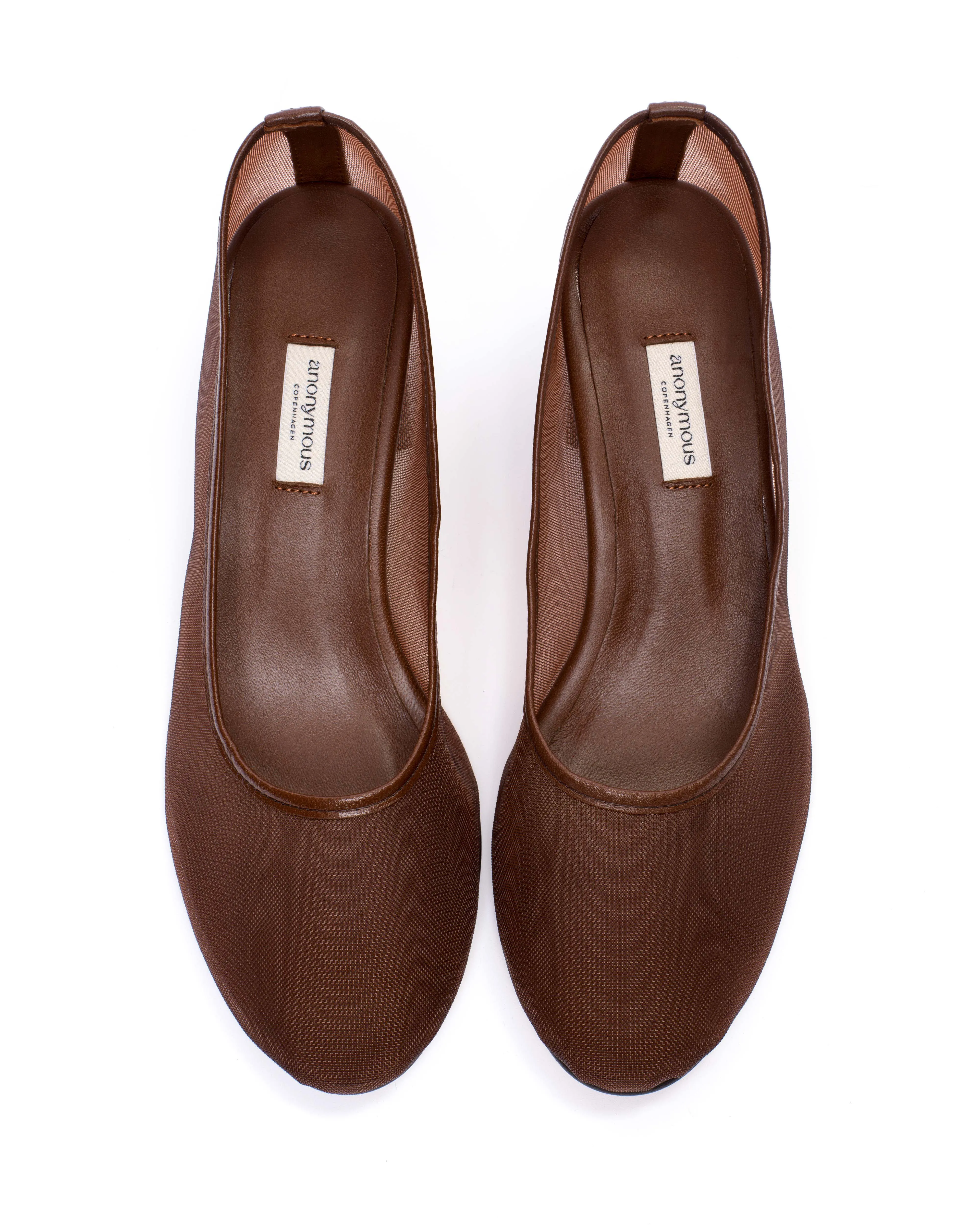 Sacha 40 mesh Shiny lamb & mesh Chocolate sold by Anonymous Copenhagen product image thumbnail 3