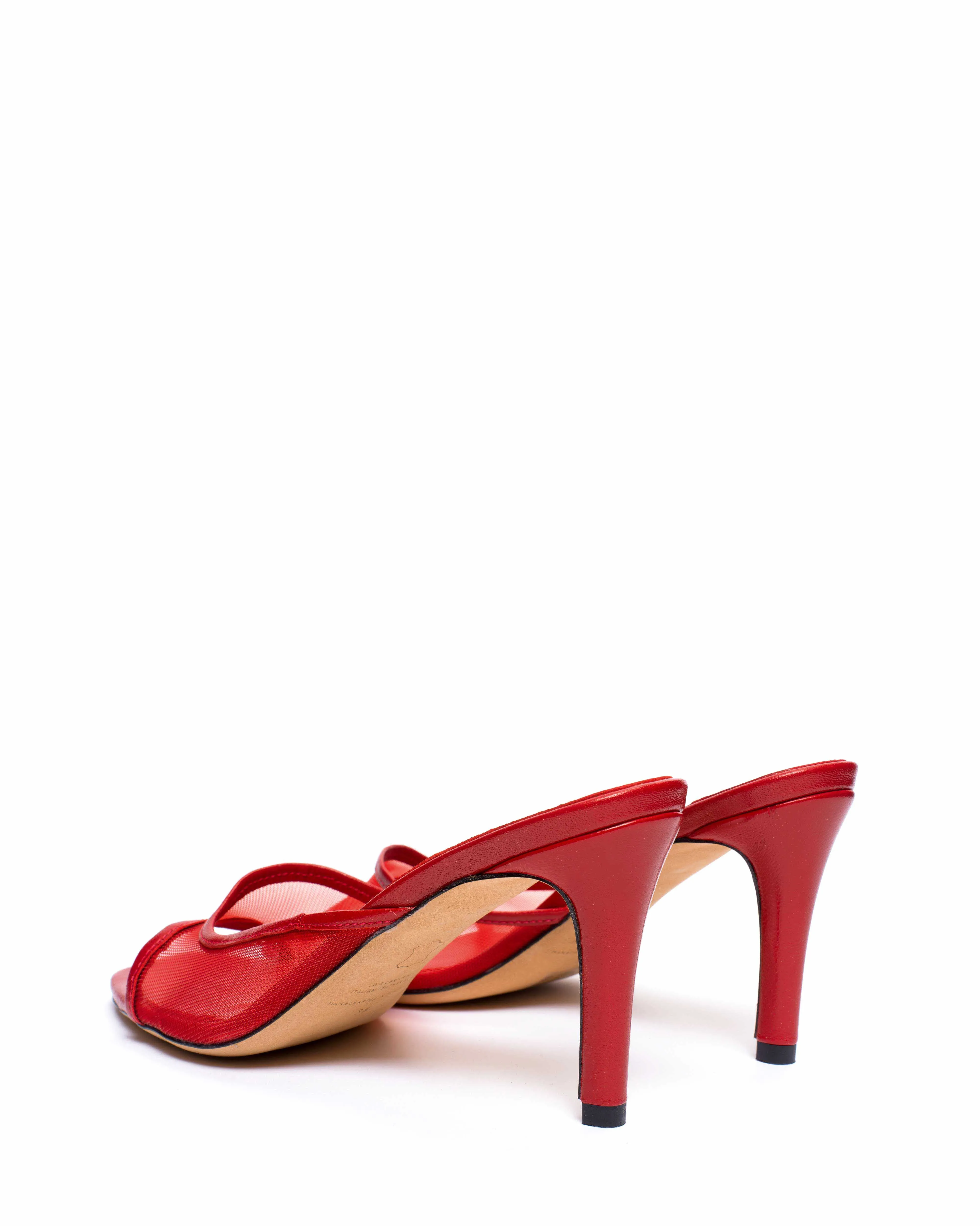 Mazy 75 mesh Shiny lamb & mesh Ruby red sold by Anonymous Copenhagen product image thumbnail 4