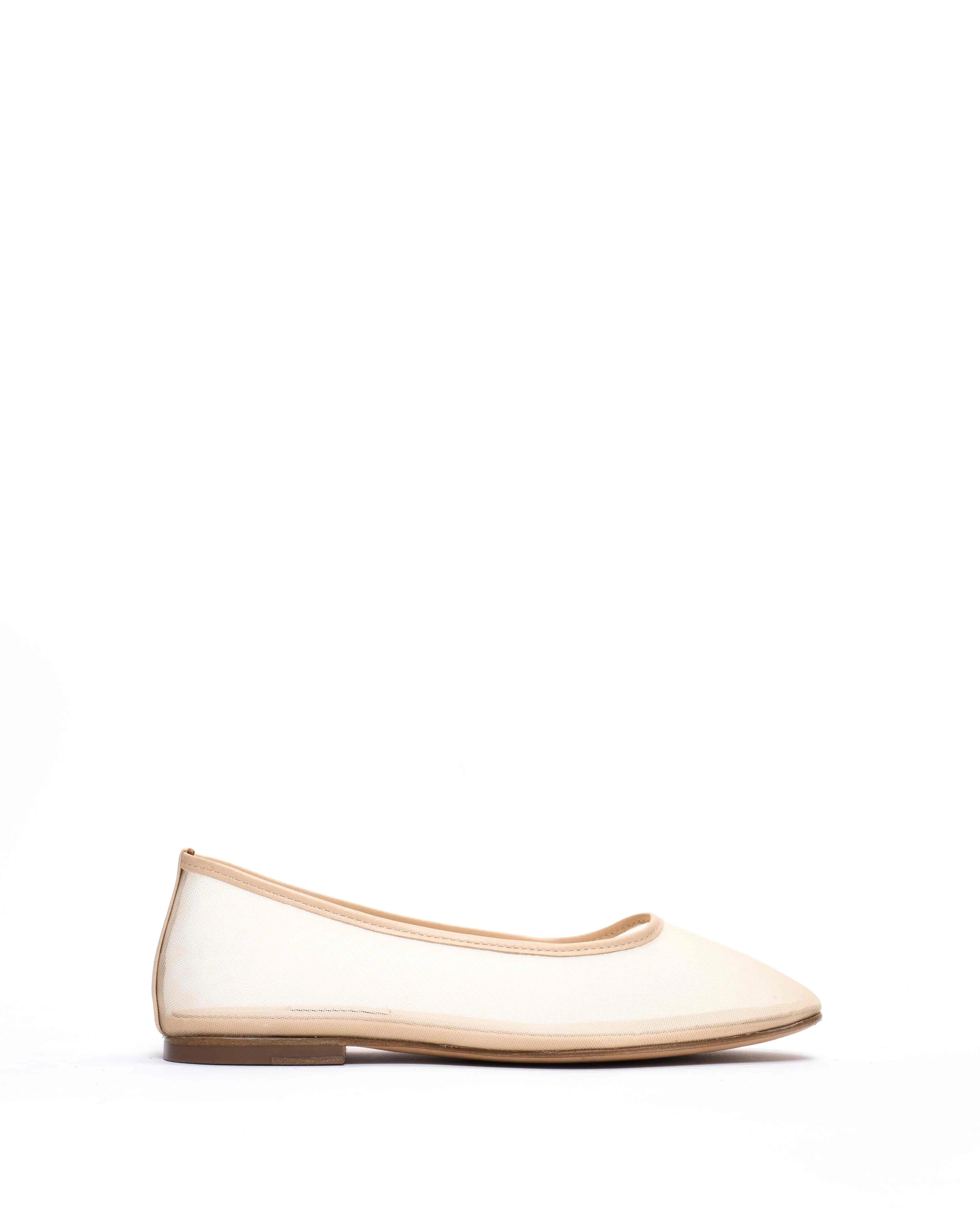 Sacha mesh Shiny lamb & mesh Vanilla cream sold by Anonymous Copenhagen