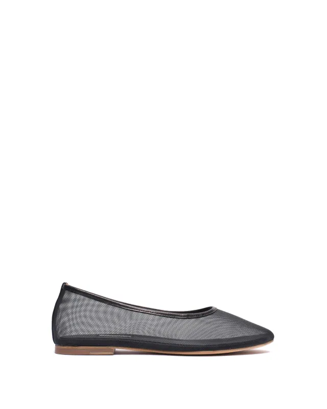 Sacha mesh Shiny lamb & mesh Black sold by Anonymous Copenhagen