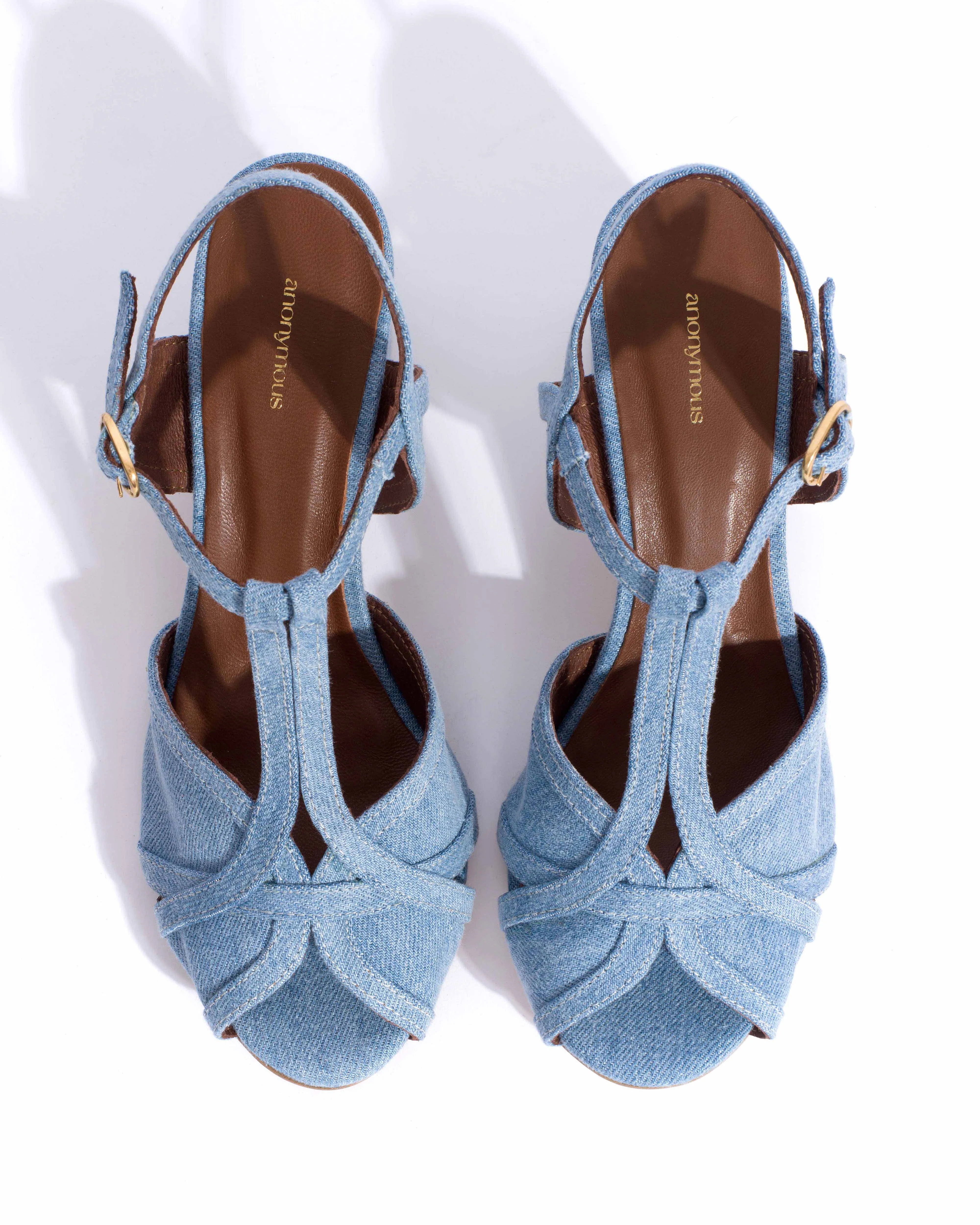 Therese 55 Denim Washed blue sold by Anonymous Copenhagen product image thumbnail 4