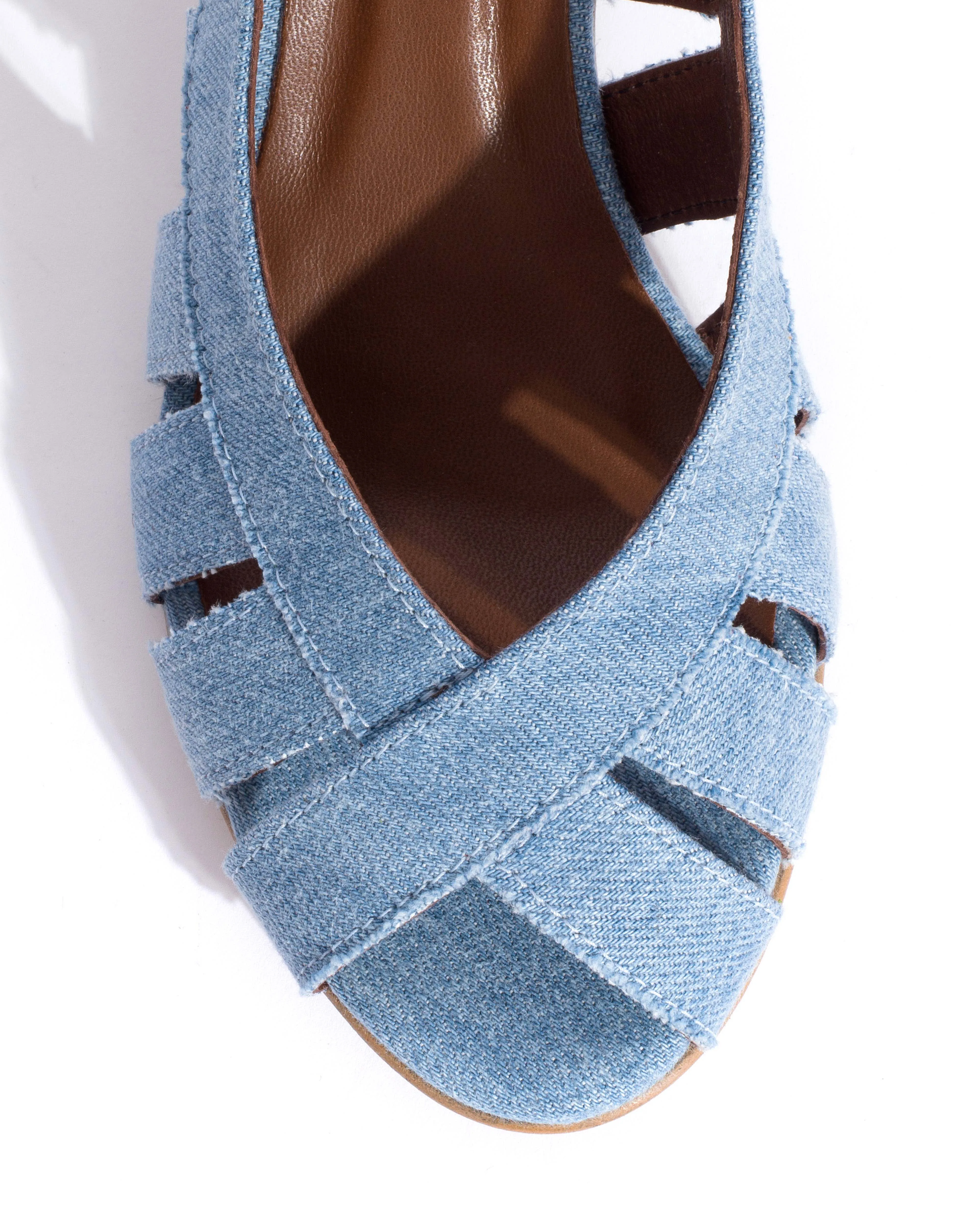 Sophie 50 stiletto Denim Washed blue sold by Anonymous Copenhagen product image thumbnail 5