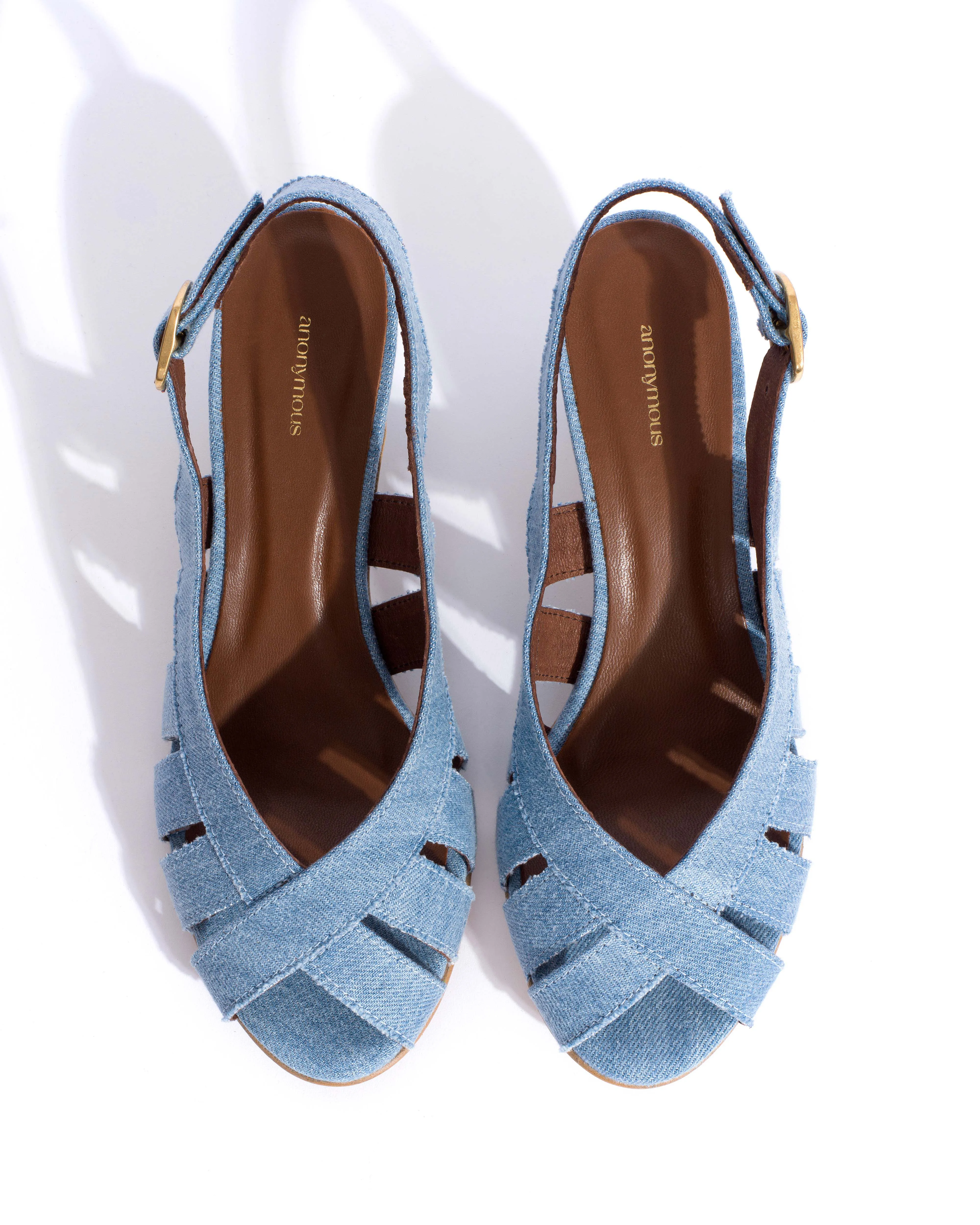 Sophie 50 stiletto Denim Washed blue sold by Anonymous Copenhagen product image thumbnail 4