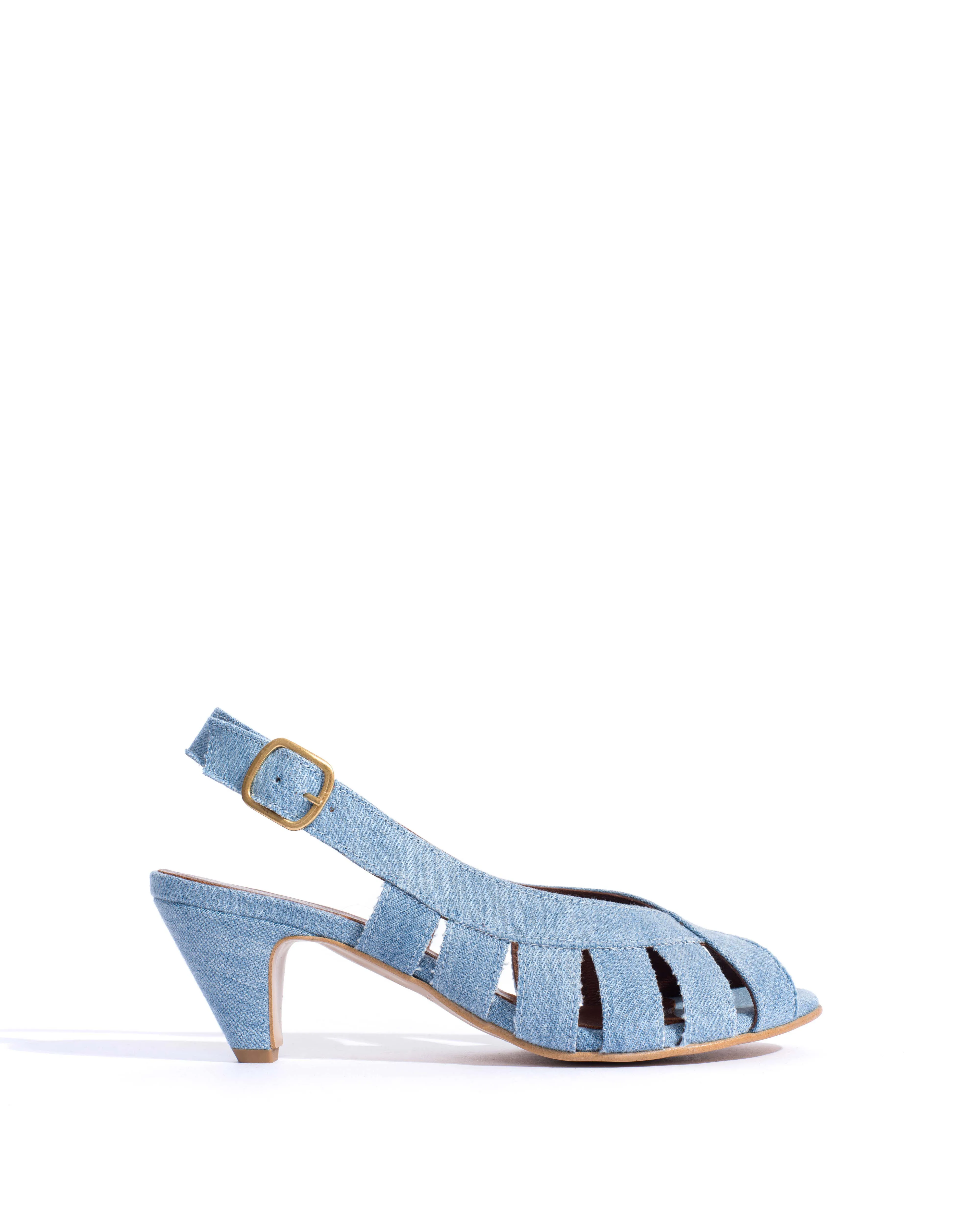 Sophie 50 stiletto Denim Washed blue sold by Anonymous Copenhagen