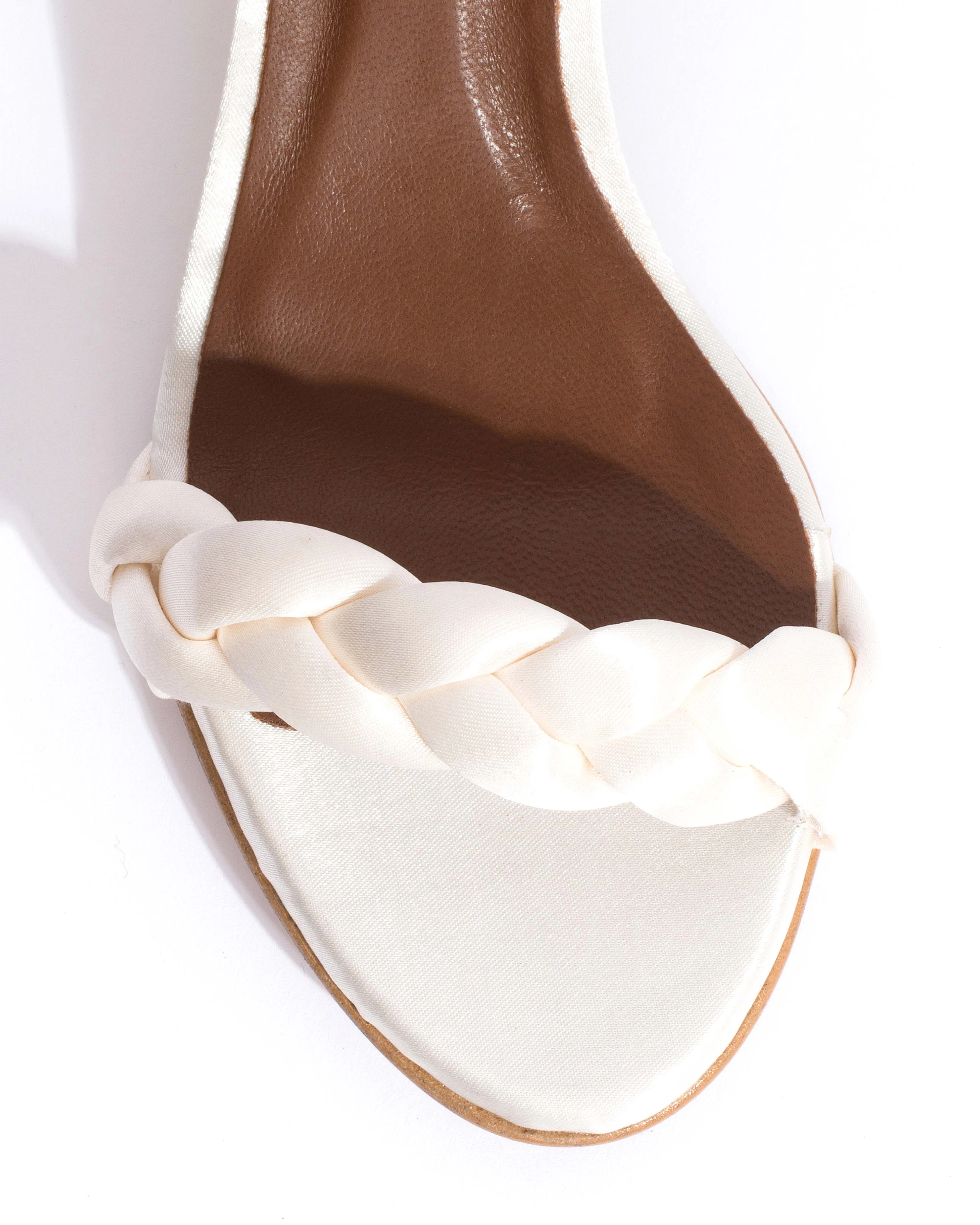 Grace 50 stiletto Antique satin Pearl white sold by Anonymous Copenhagen product image thumbnail 5