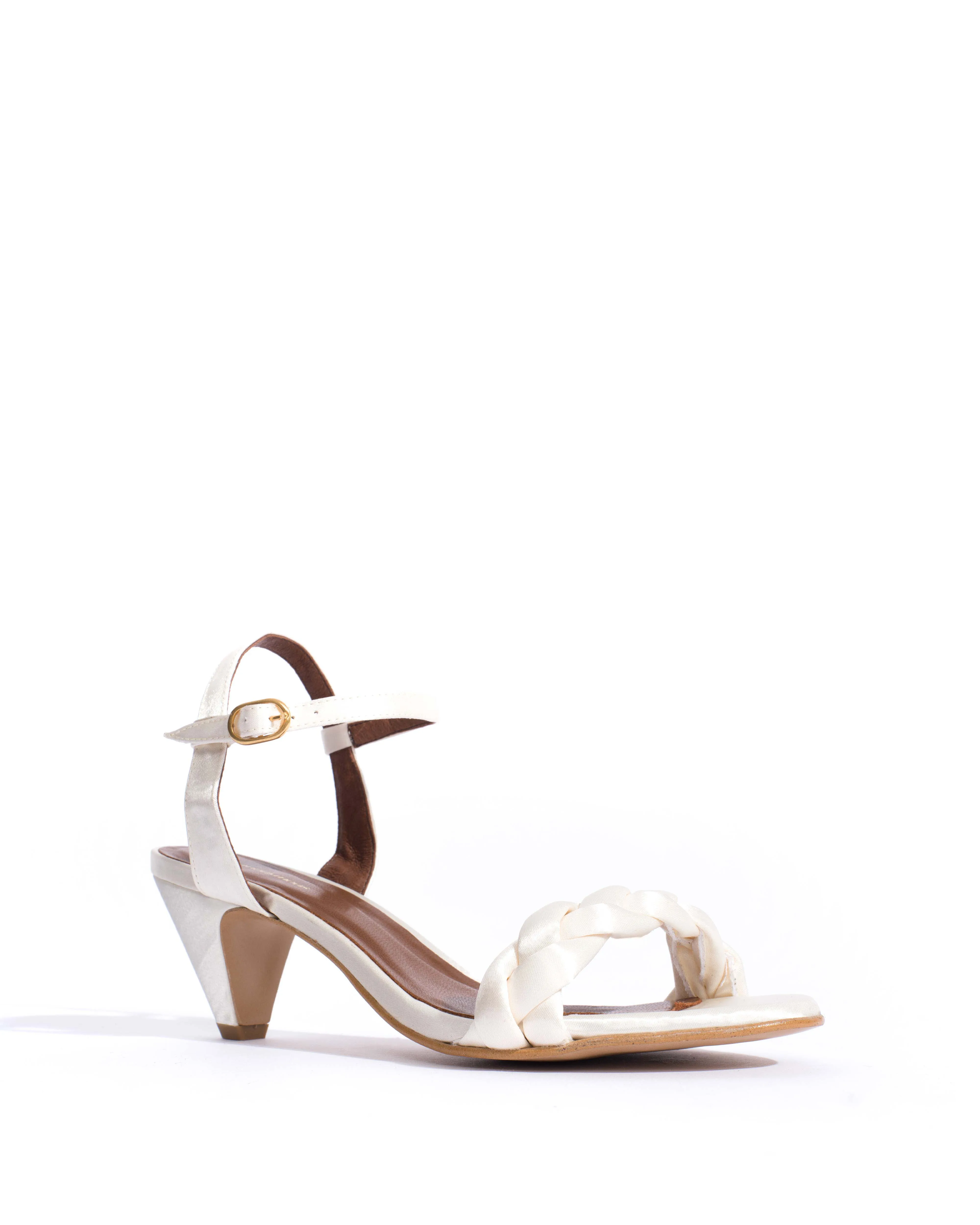 Grace 50 stiletto Antique satin Pearl white sold by Anonymous Copenhagen product image thumbnail 2