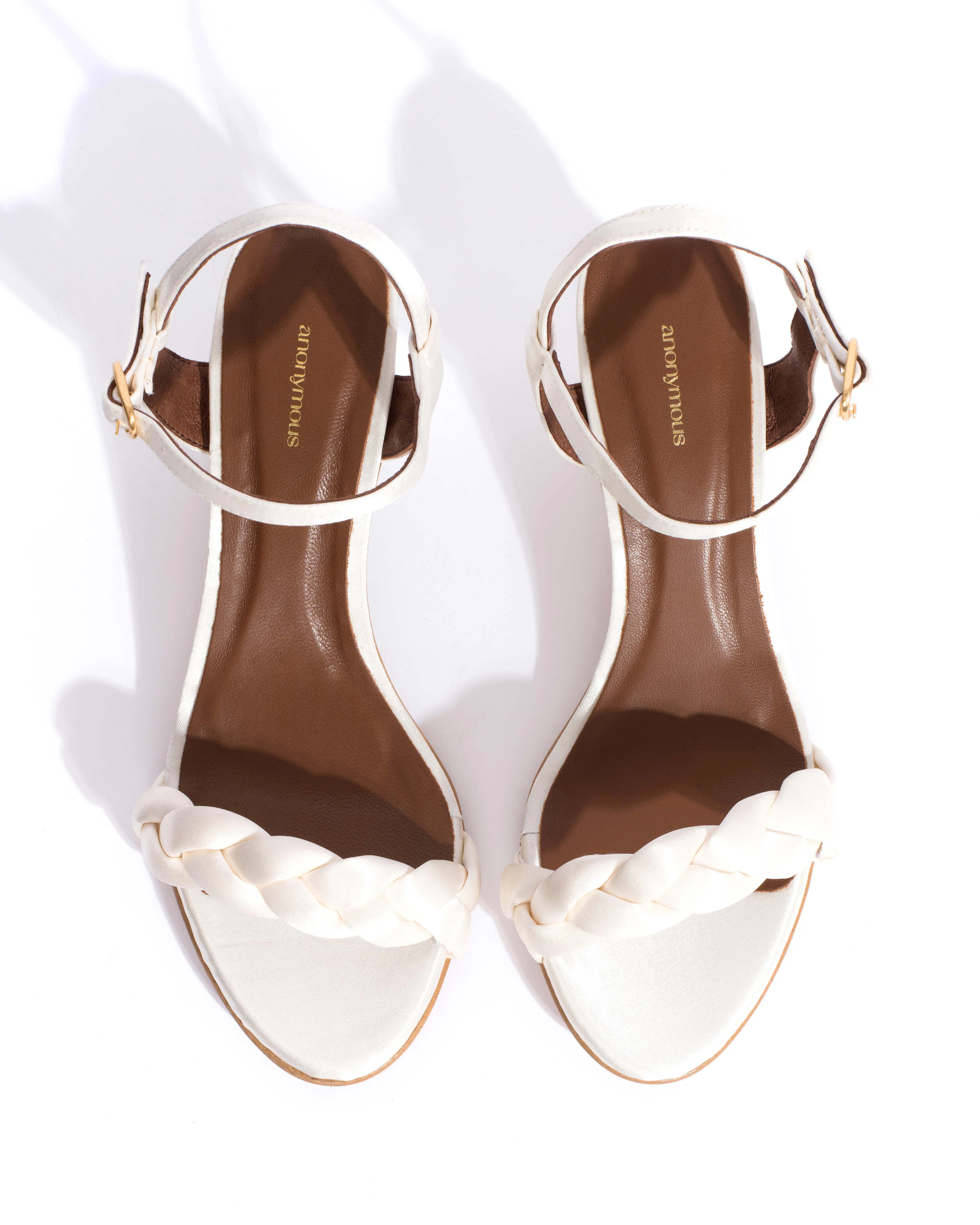 Grace 50 stiletto Antique satin Pearl white sold by Anonymous Copenhagen product image thumbnail 4