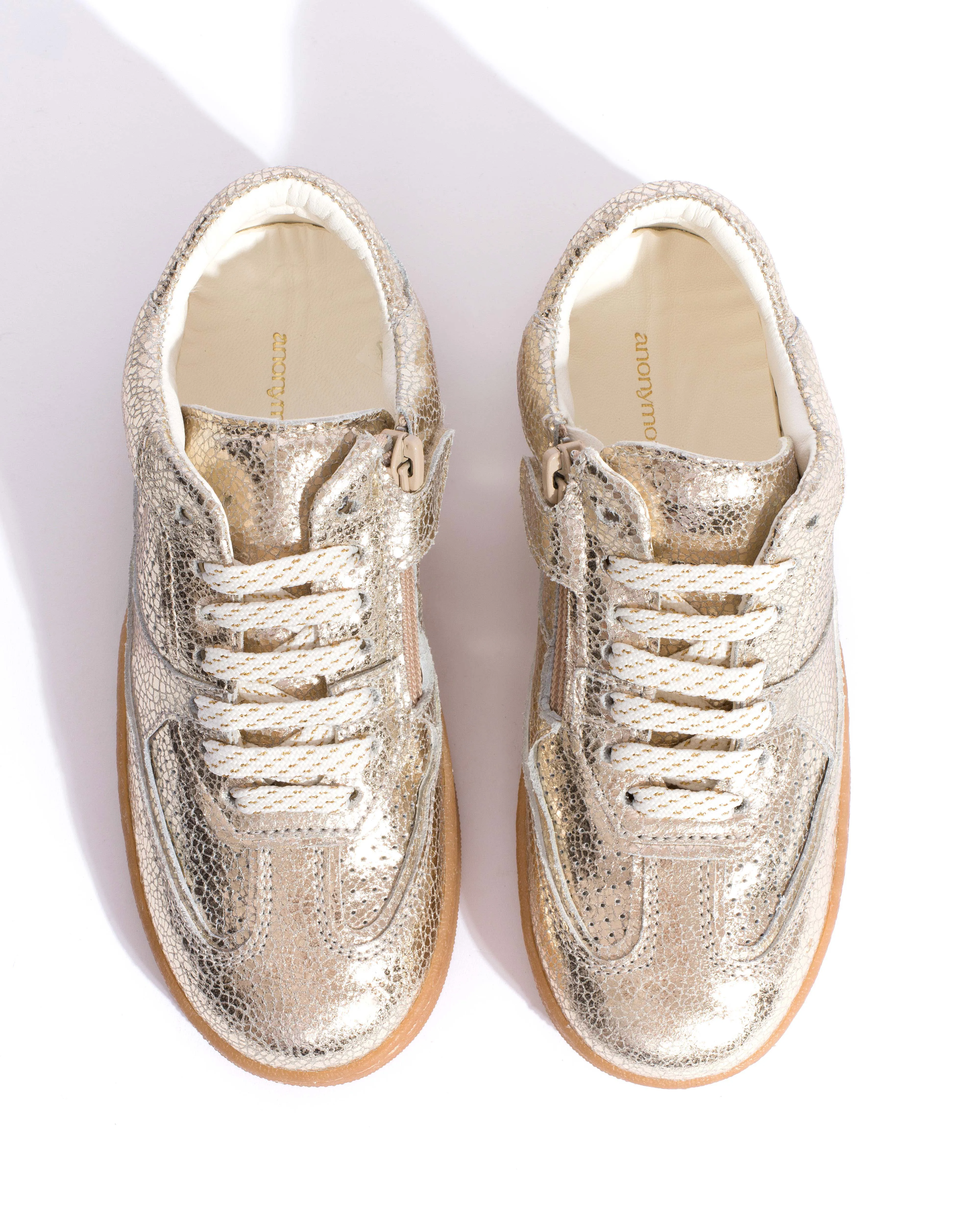 Dabbie junior Crackled metallic goat Champagne sold by Anonymous Copenhagen product image thumbnail 4