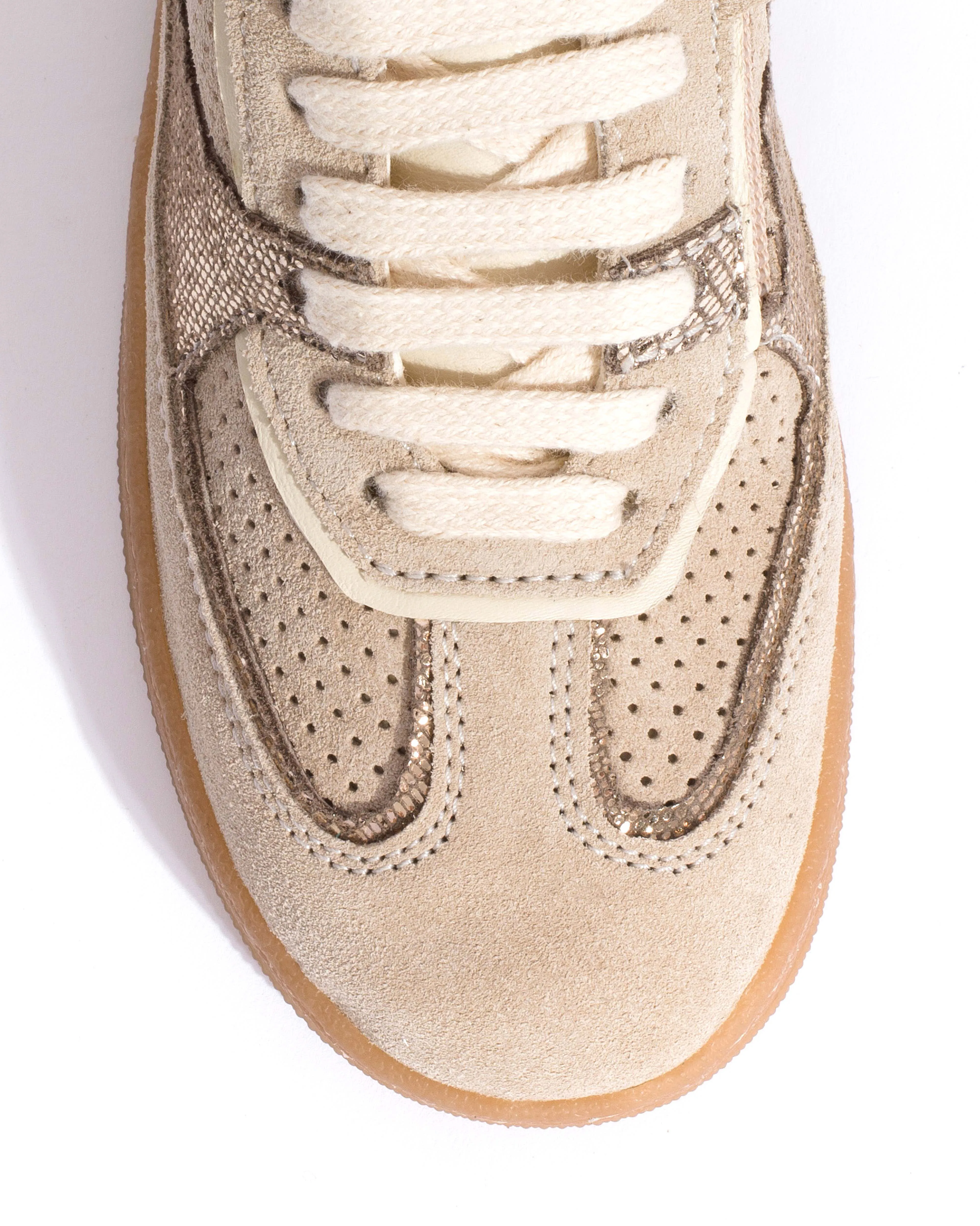 Dabbie junior Calf suede & mix Mushroom & vintage champagne mix sold by Anonymous Copenhagen product image thumbnail 5