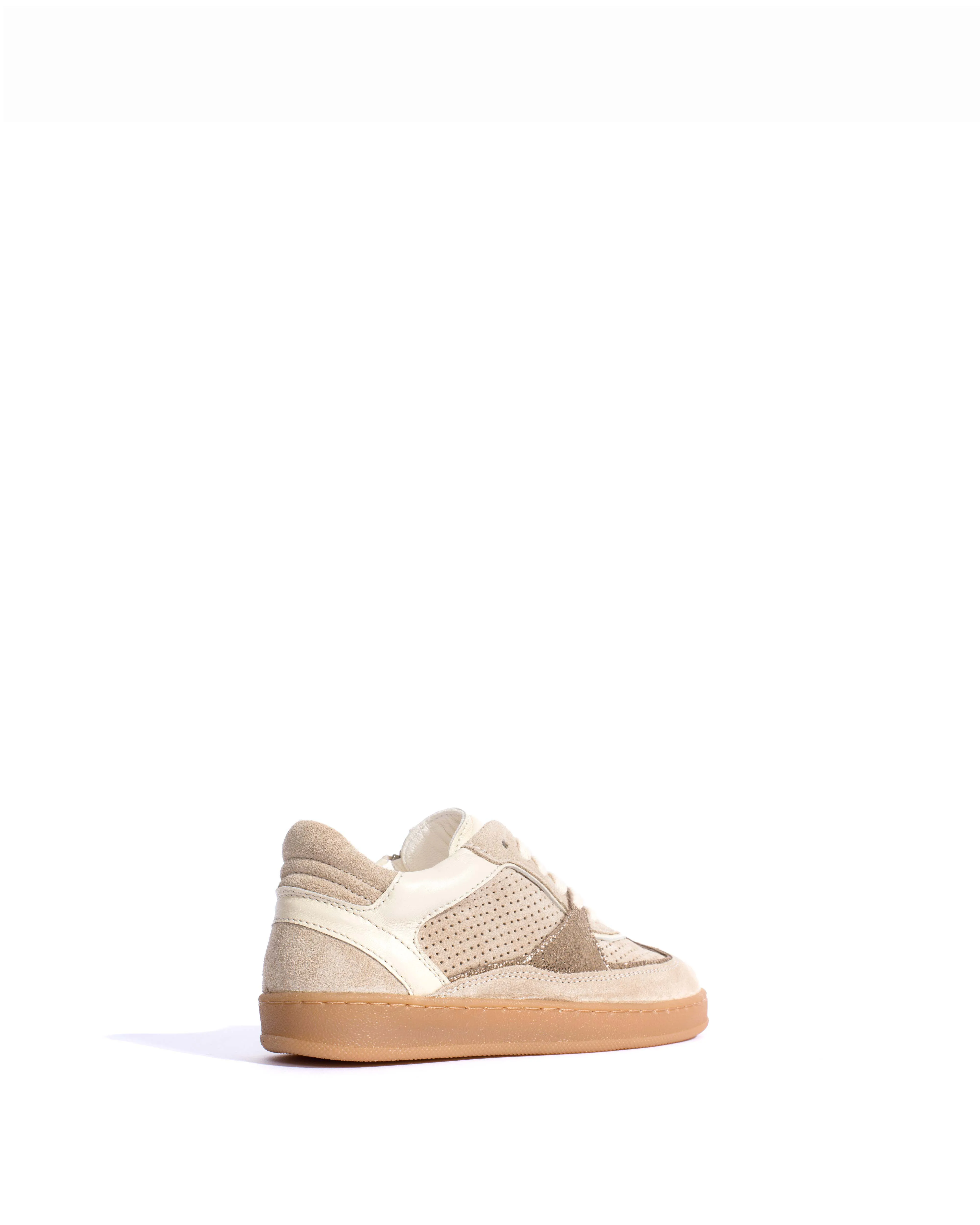 Dabbie junior Calf suede & mix Mushroom & vintage champagne mix sold by Anonymous Copenhagen product image thumbnail 3