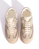 Dabbie junior Calf suede & mix Mushroom & vintage champagne mix sold by Anonymous Copenhagen