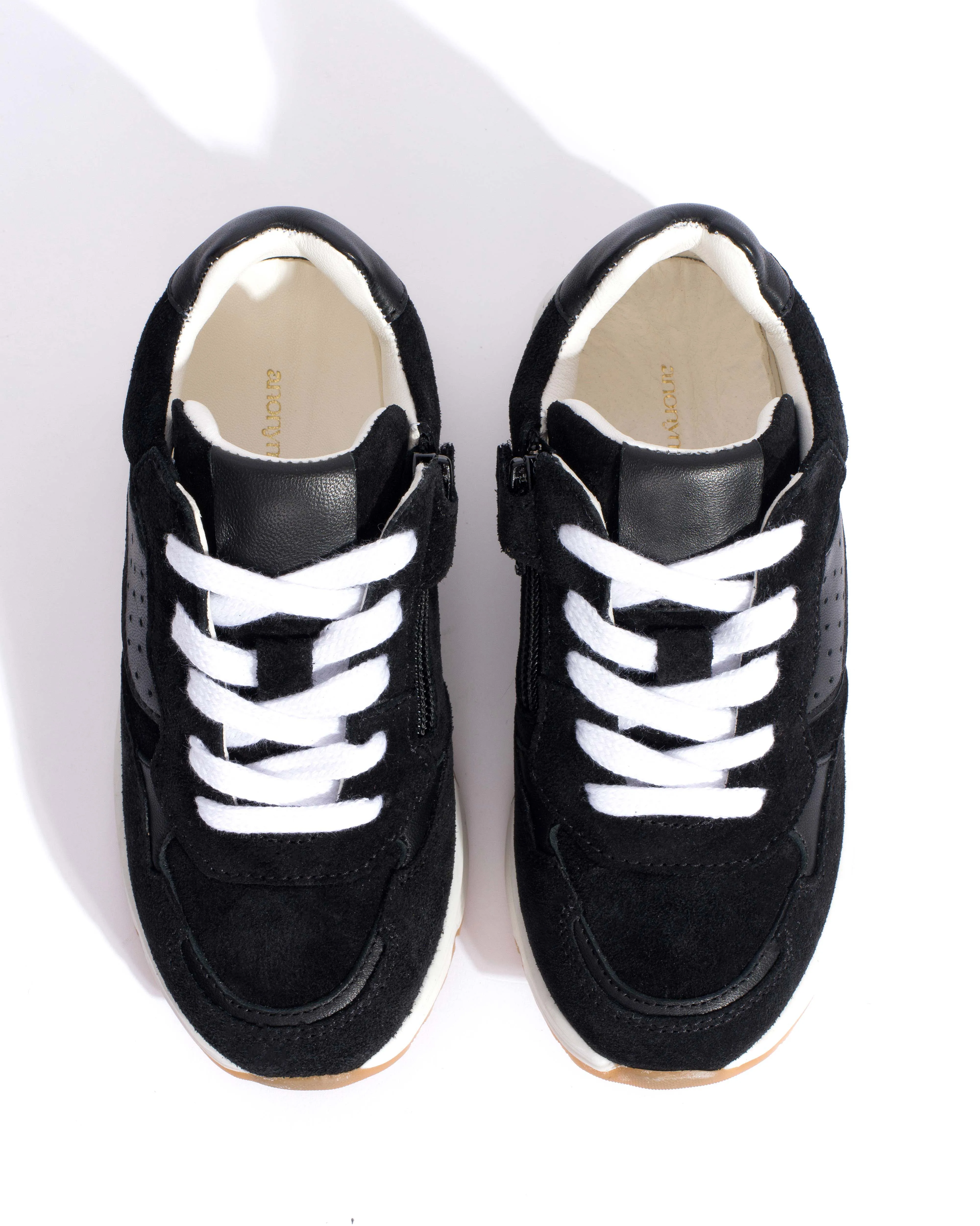 Cally junior Calf suede & sleek leather Black sold by Anonymous Copenhagen product image thumbnail 4