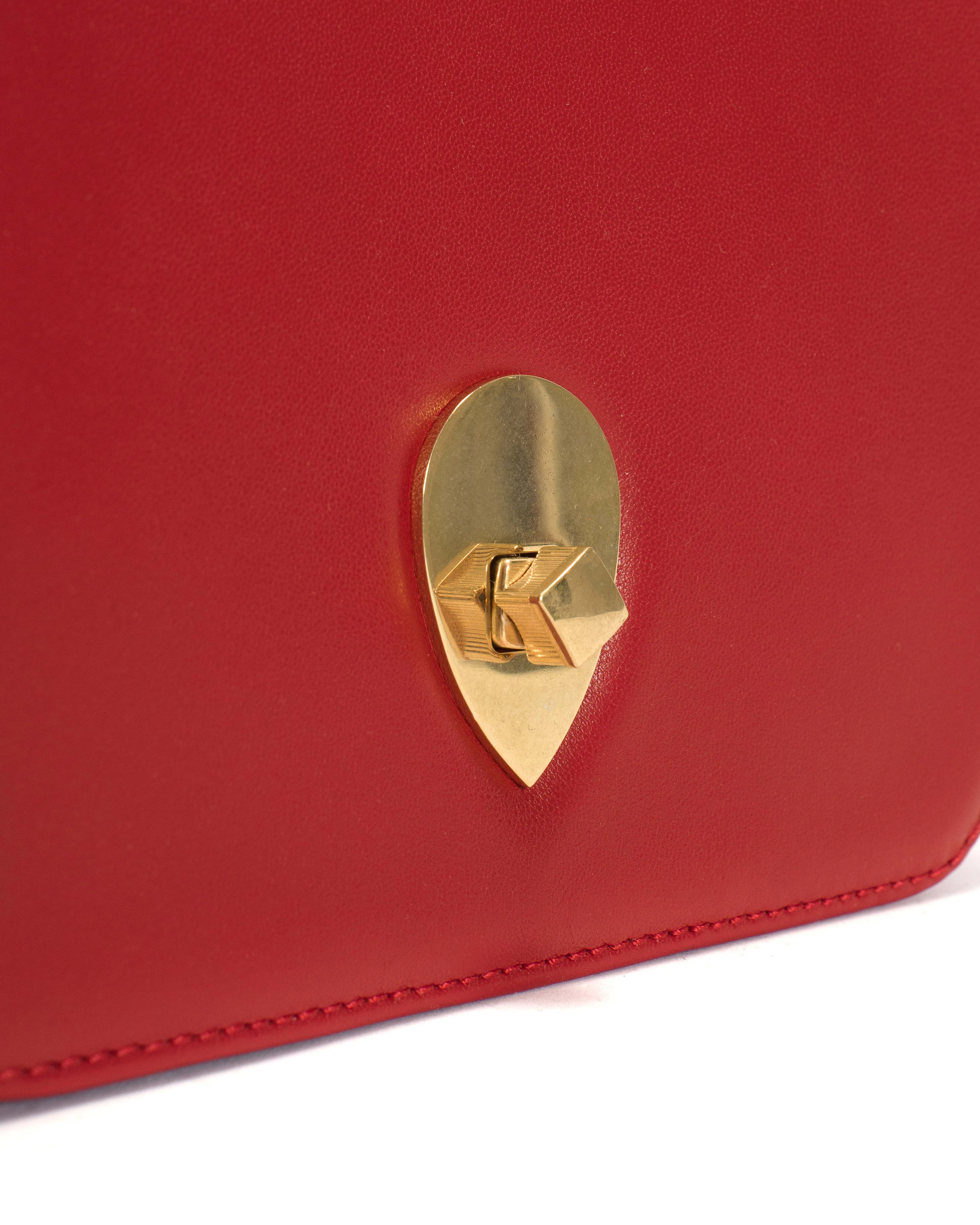 Nielle petite crossover bag Shiny lamb Ruby red sold by Anonymous Copenhagen product image thumbnail 5