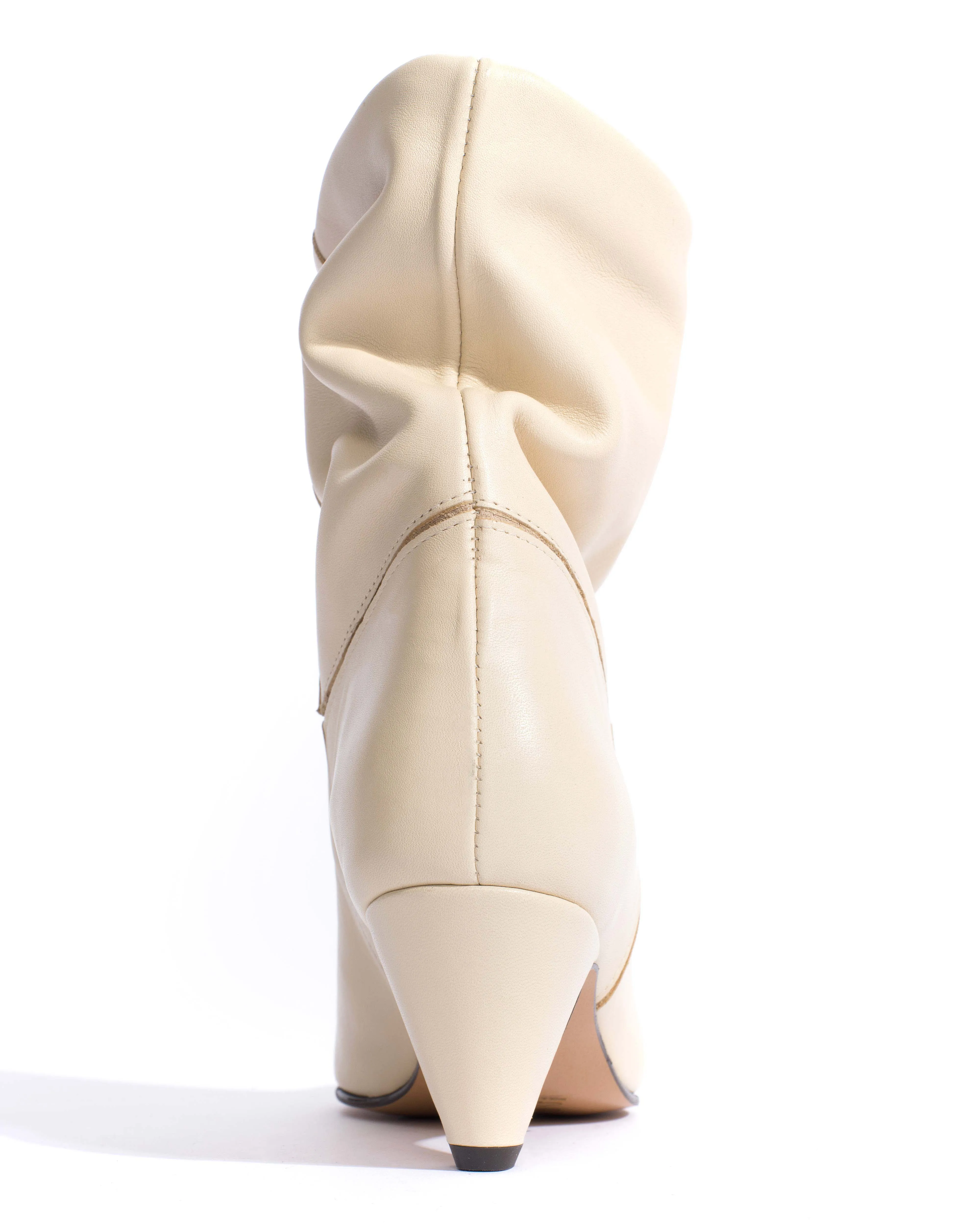 Jassi 50 stiletto Soft calf & suede leather White sand sold by Anonymous Copenhagen product image thumbnail 4