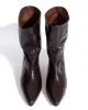Sweeney 40 stiletto Crinkled soft calf Espresso brown sold by Anonymous Copenhagen
