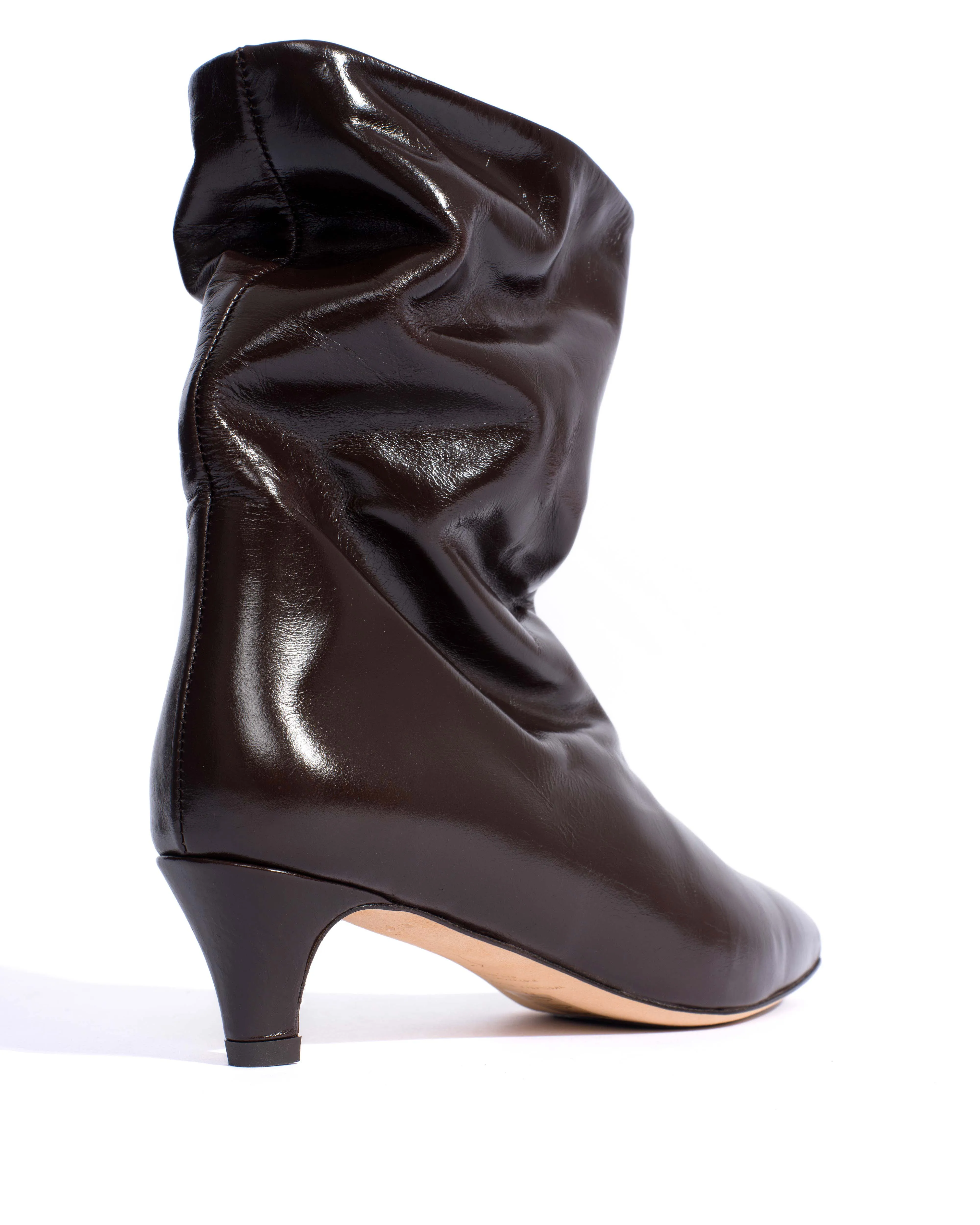 Sweeney 40 stiletto Crinkled soft calf Espresso brown sold by Anonymous Copenhagen product image thumbnail 3