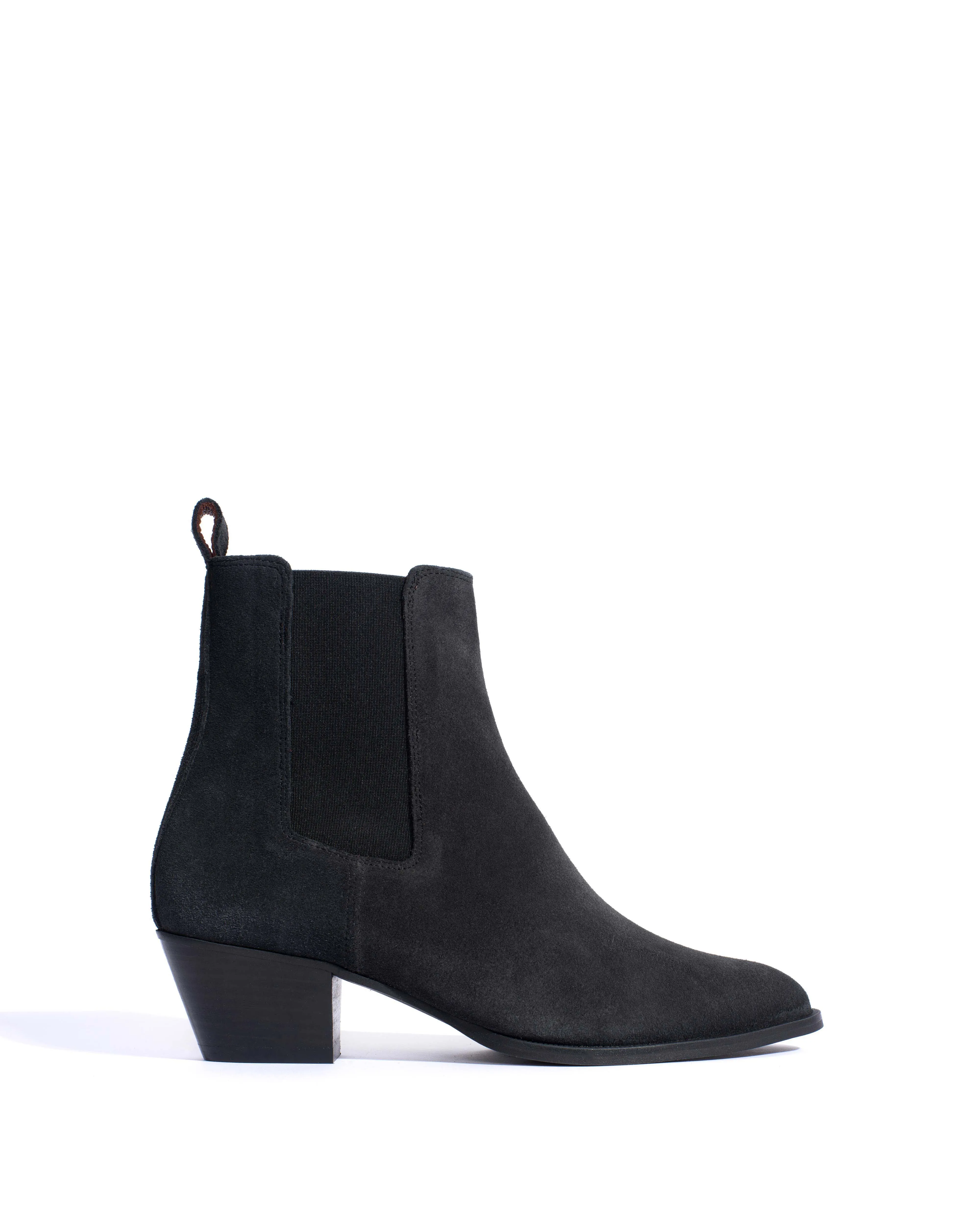 Faith Calf suede Off black sold by Anonymous Copenhagen