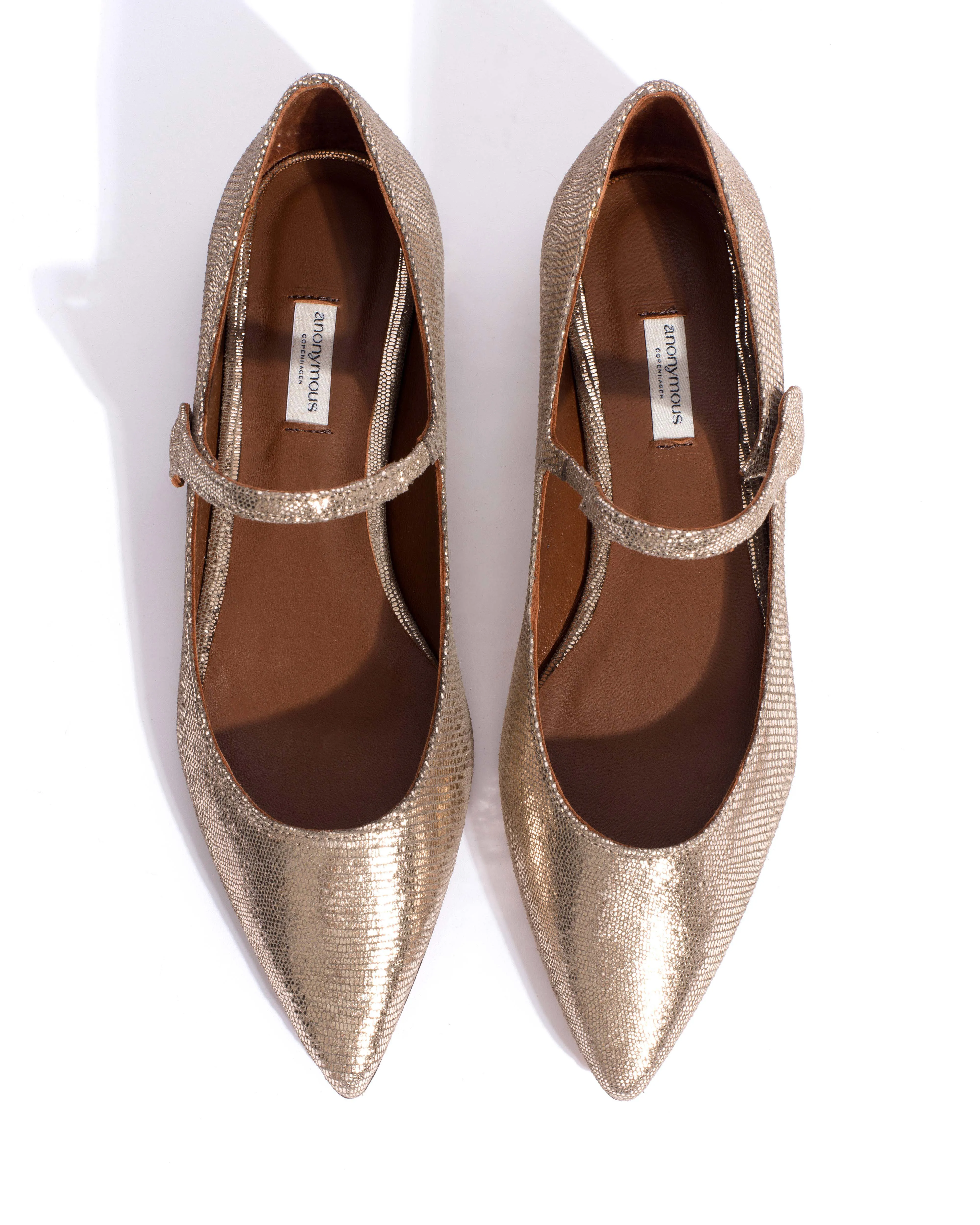 Fifi Lizard metallic goat Vintage champagne sold by Anonymous Copenhagen product image thumbnail 4