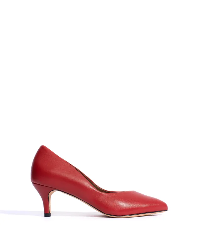 Trini 55 Shiny lamb Ruby red sold by Anonymous Copenhagen