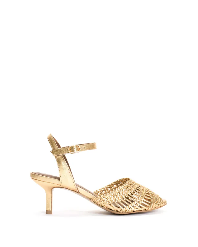 Daria 55 pin Braided leather Gold sold by Anonymous Copenhagen