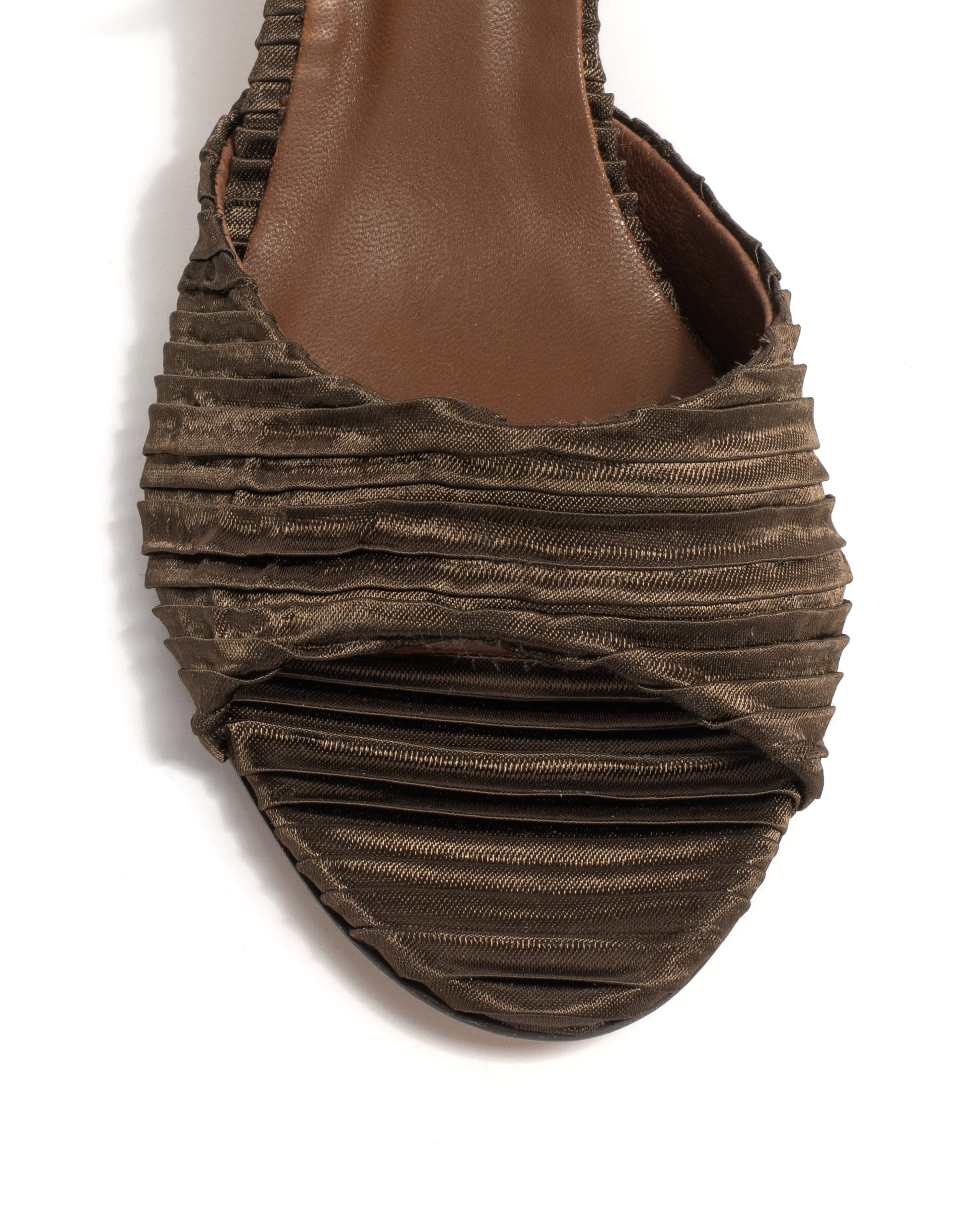 Jolie 55 Pleated satin Espresso brown sold by Anonymous Copenhagen product image thumbnail 5