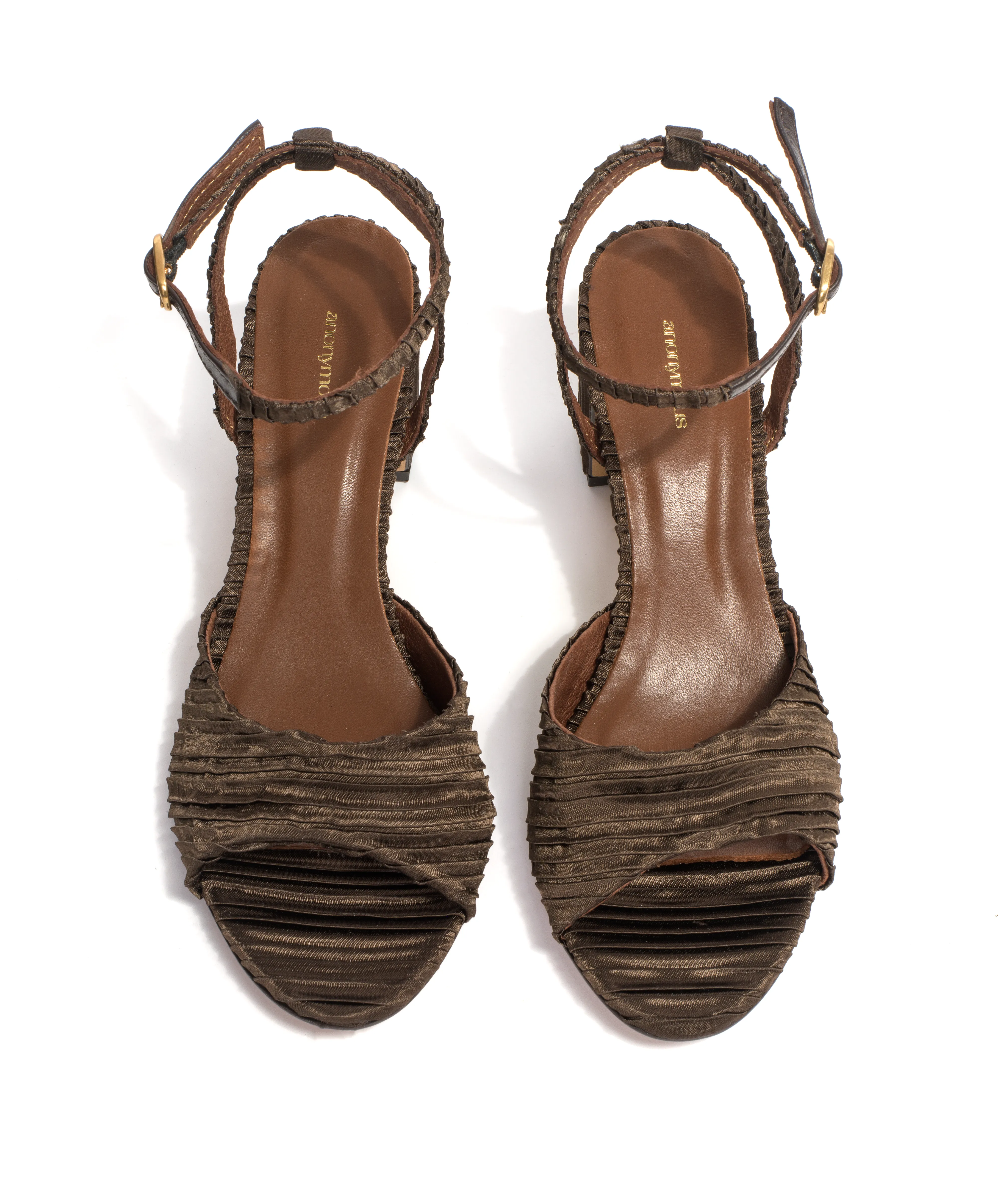 Jolie 55 Pleated satin Espresso brown sold by Anonymous Copenhagen product image thumbnail 4