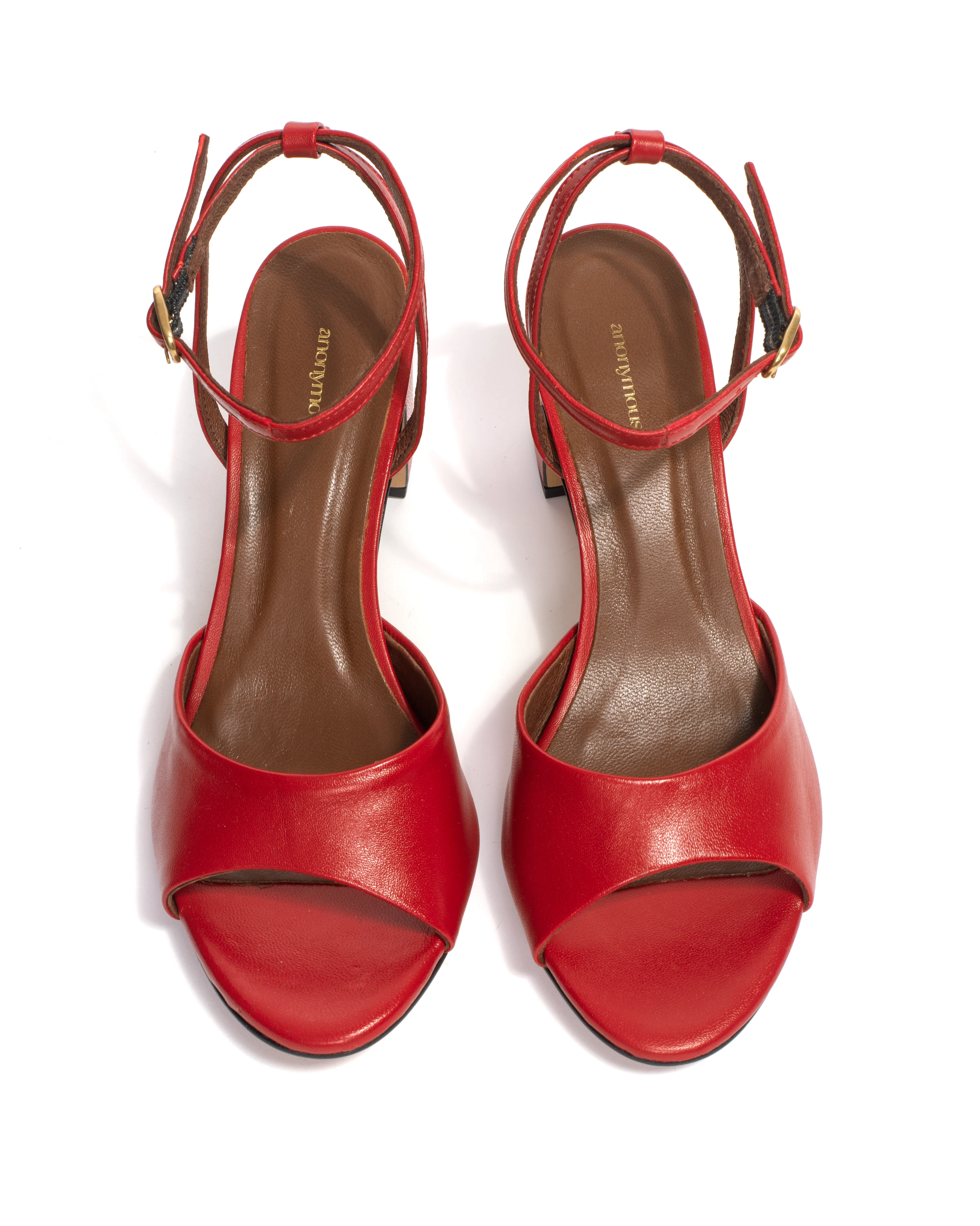 Jolie 55 Shiny lamb Ruby red sold by Anonymous Copenhagen product image thumbnail 4