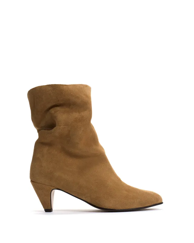 Vully 50 stiletto calf suede cinnamon sold by Anonymous Copenhagen