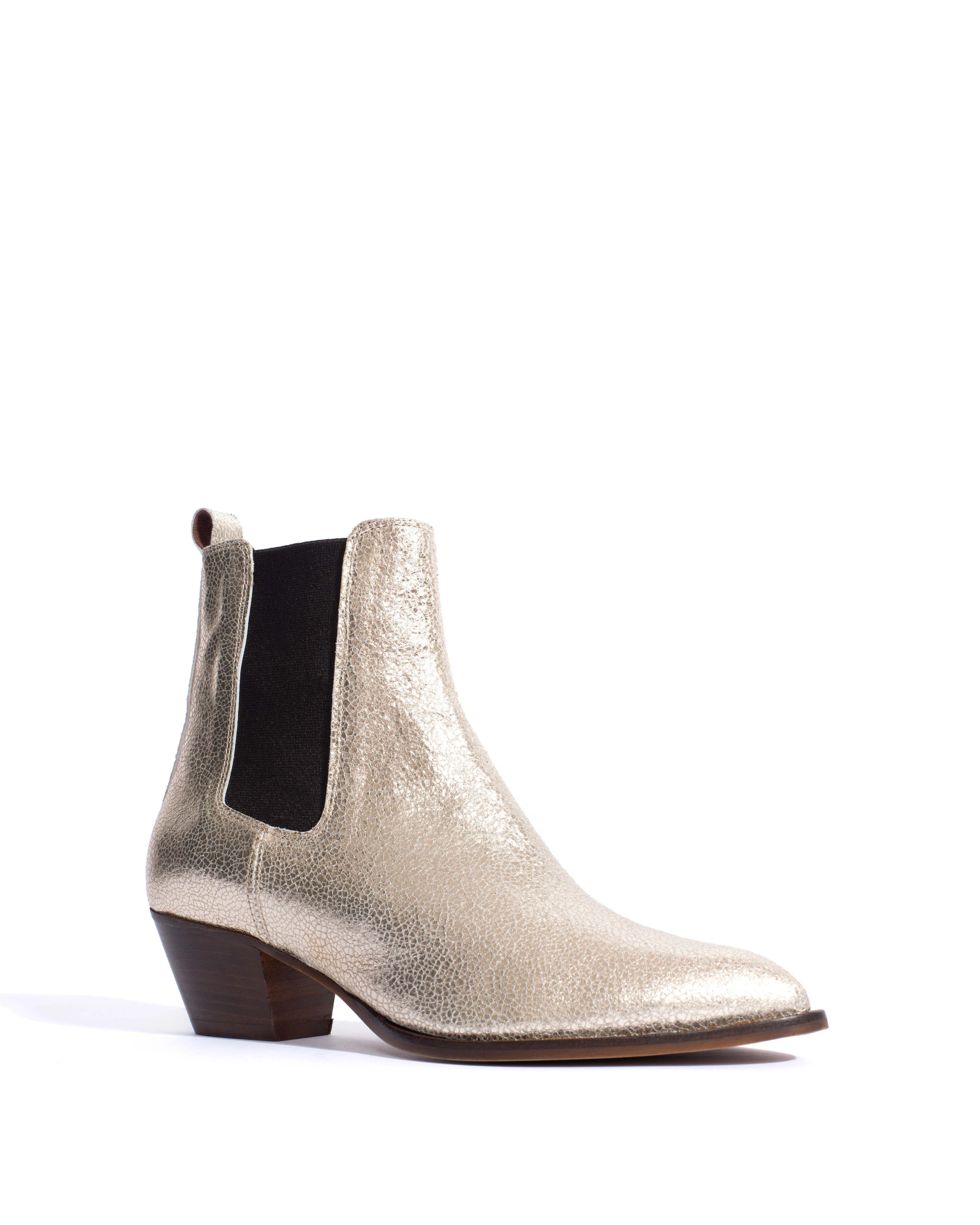 Faith Crackled metallic goat Champagne sold by Anonymous Copenhagen product image thumbnail 2