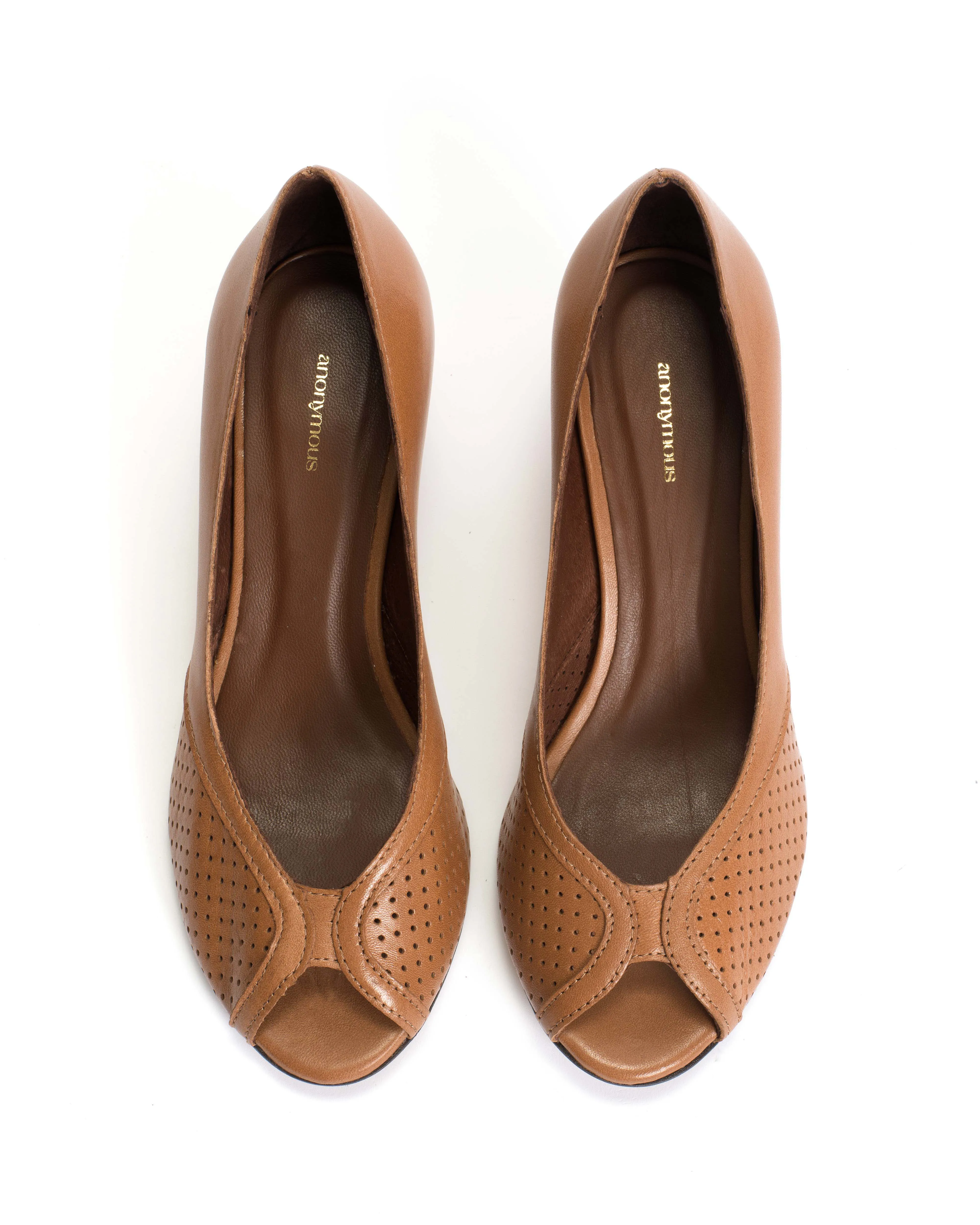 Tiffany stiletto Shiny lamb Caramel sold by Anonymous Copenhagen product image thumbnail 3