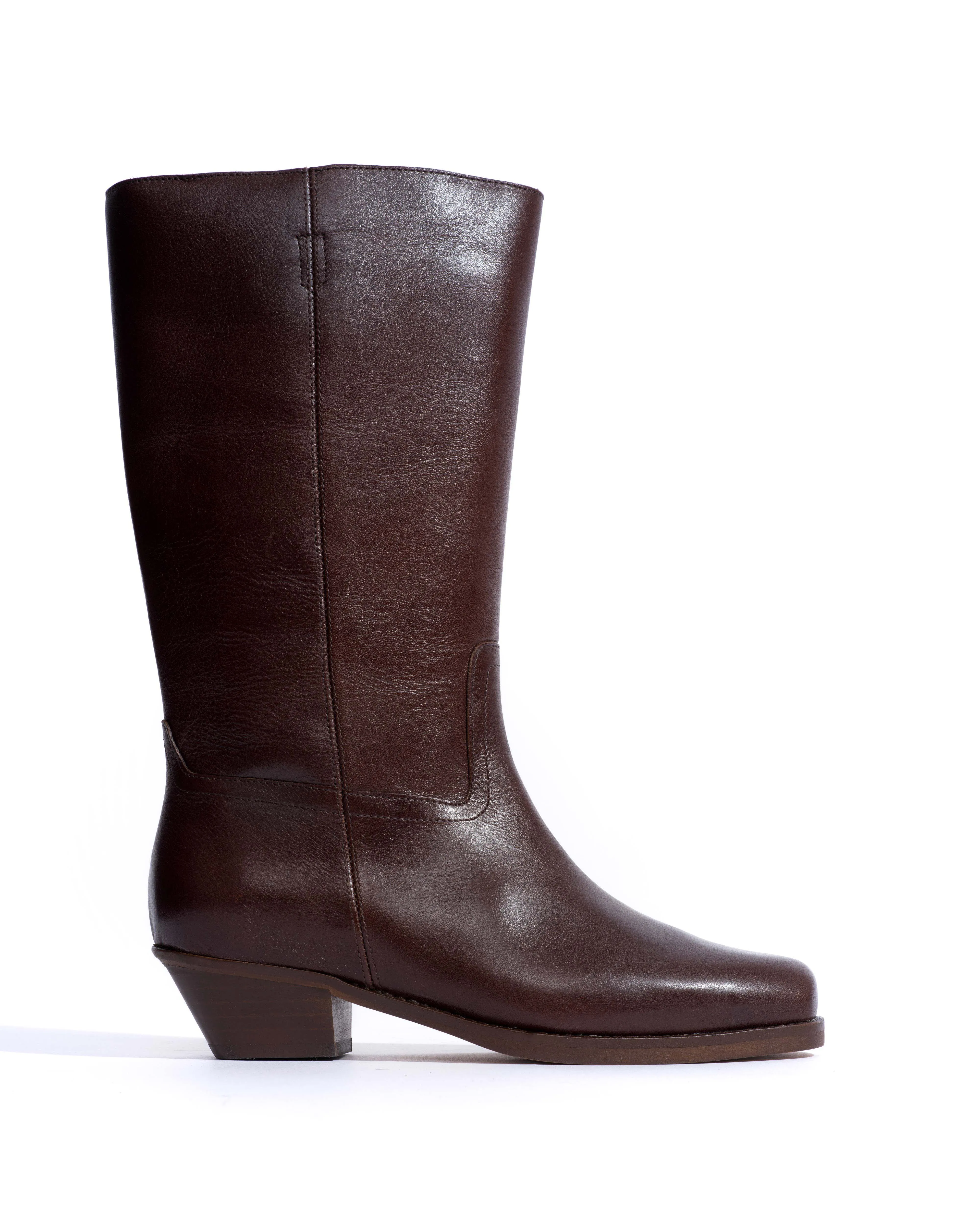 Tarisha Vegetal soft calf Coffee brown sold by Anonymous Copenhagen