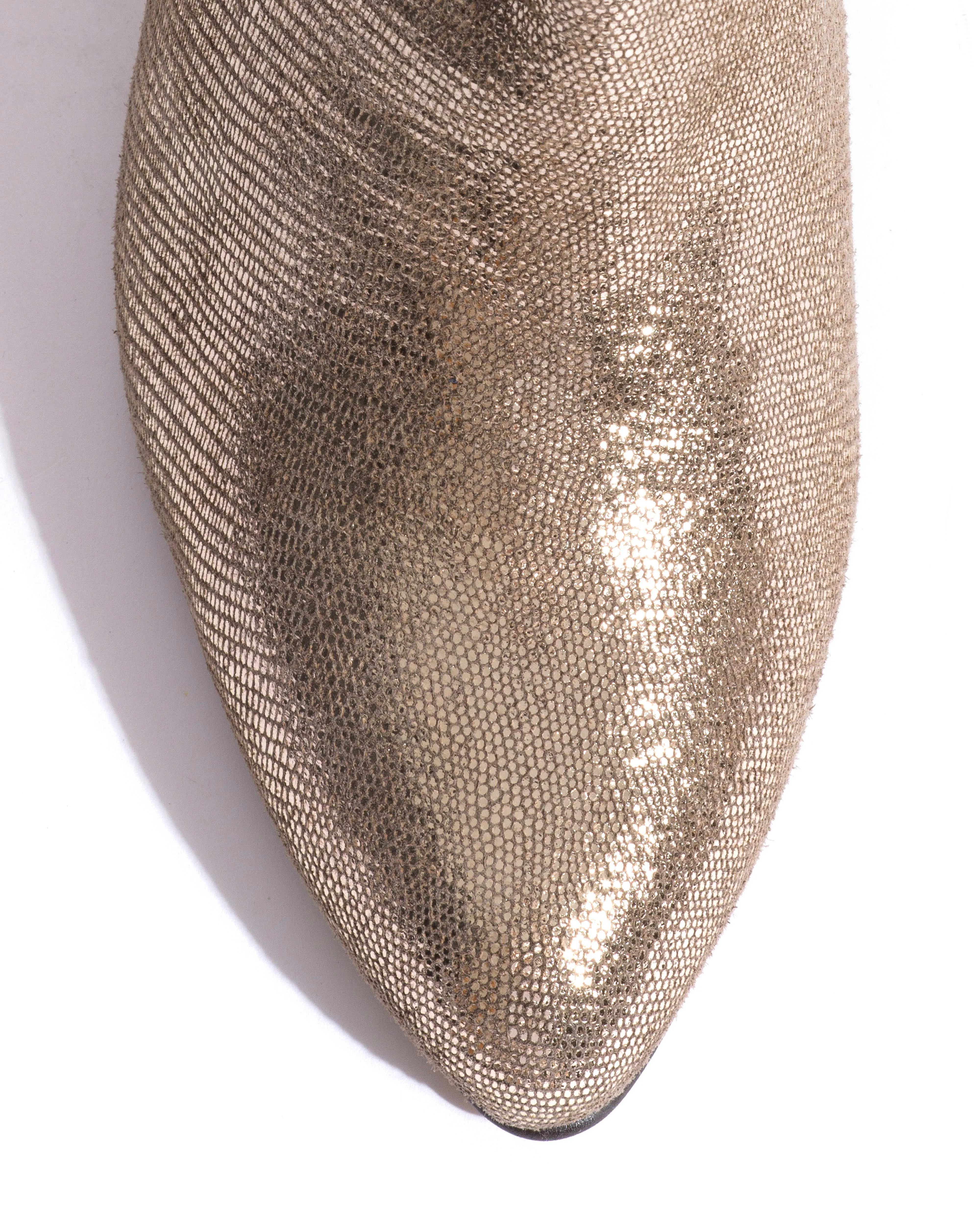 Jassi 50 stiletto Lizard metallic goat Vintage champagne sold by Anonymous Copenhagen product image thumbnail 5