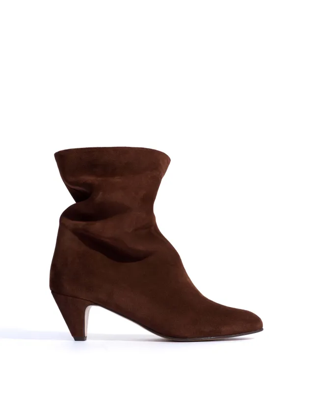 Vully 50 stiletto Calf suede Chocolate sold by Anonymous Copenhagen